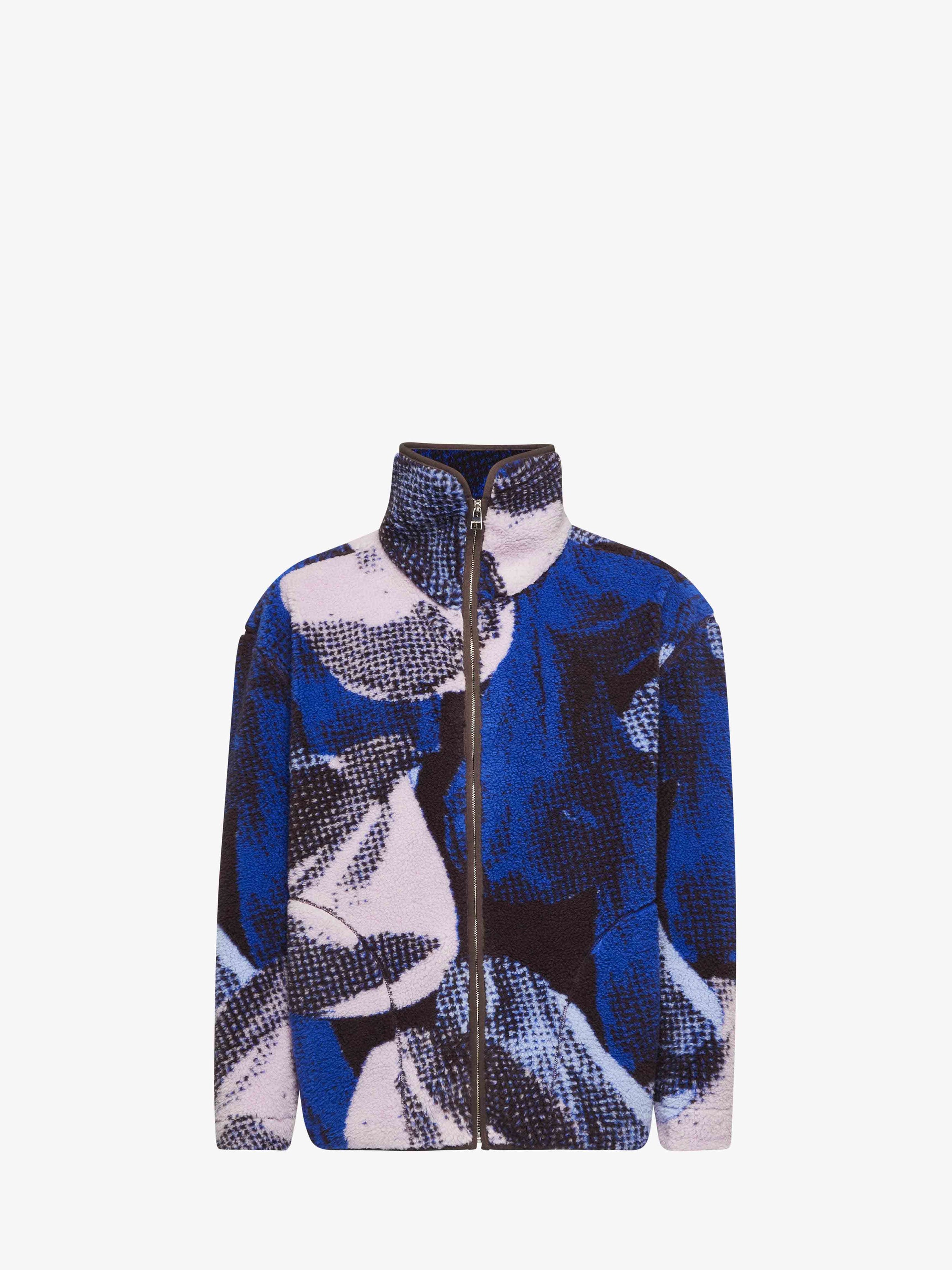 CL_ZIP FRONT CASUAL JACKET - BLUE/MULTI - DO NOT USE_JK0363PG1712