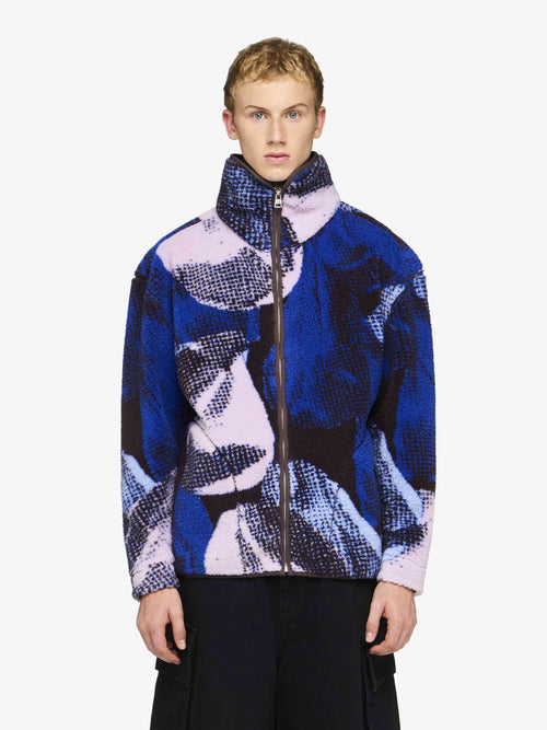 PRINTED ZIP FRONT JACKET