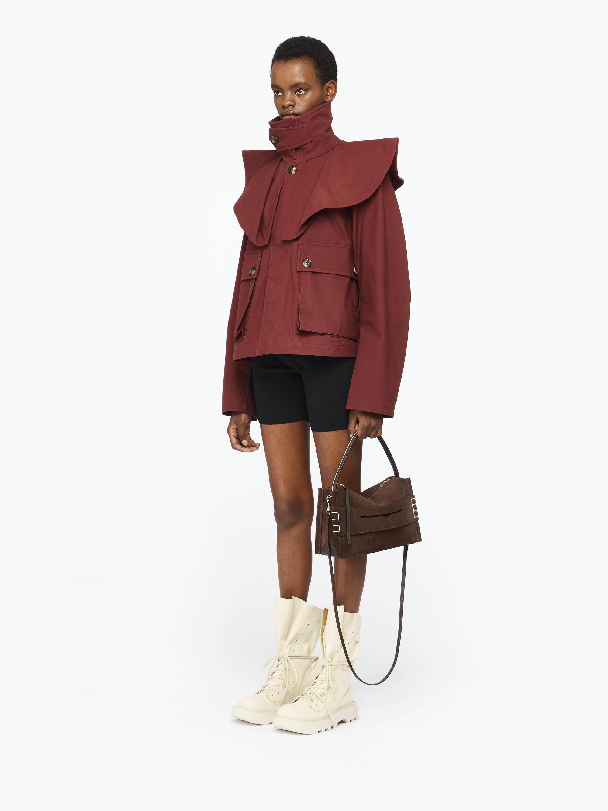 OVERSIZED COLLAR TRENCH JACKET