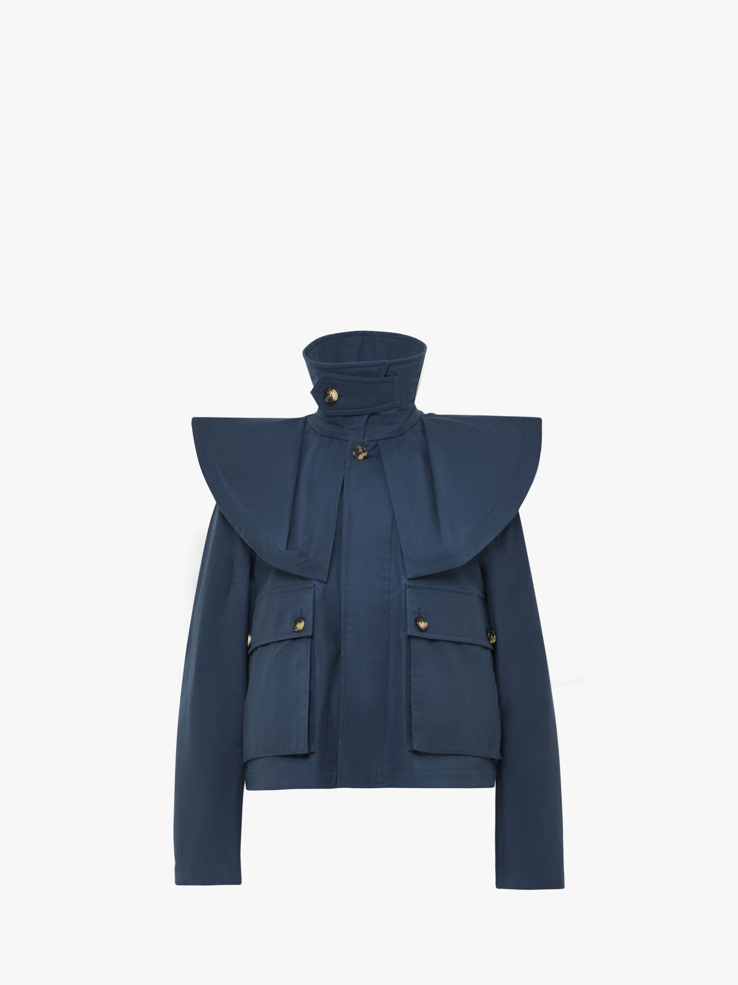 CL_OVERSIZED COLLAR CROPPED TRENCH JACKET - RUST_JK0366PG1683