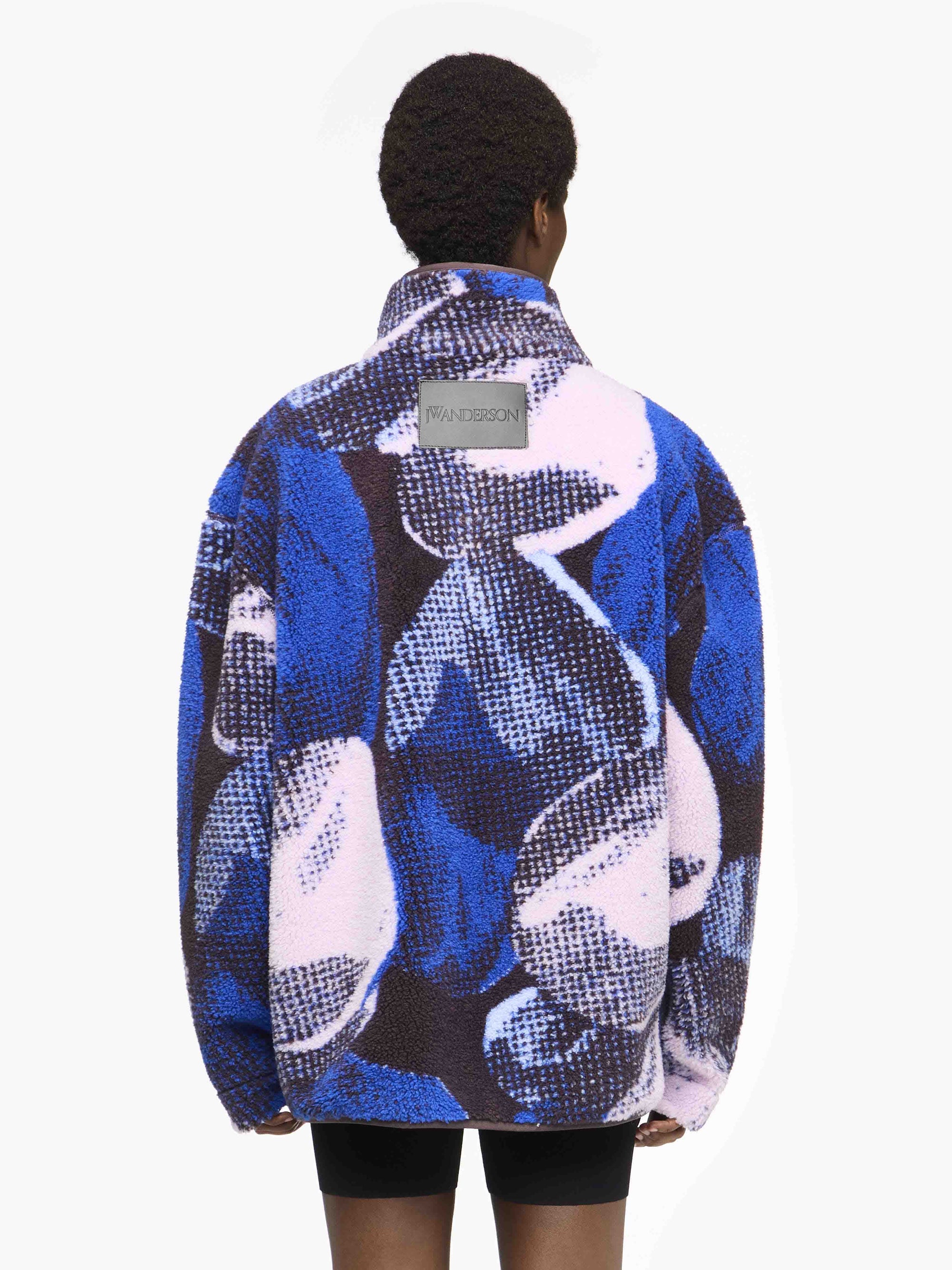 PRINTED ZIP FRONT JACKET