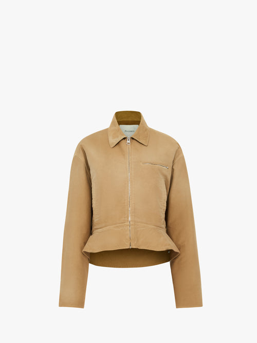 CURVED HEMLINE WORKWEAR JACKET