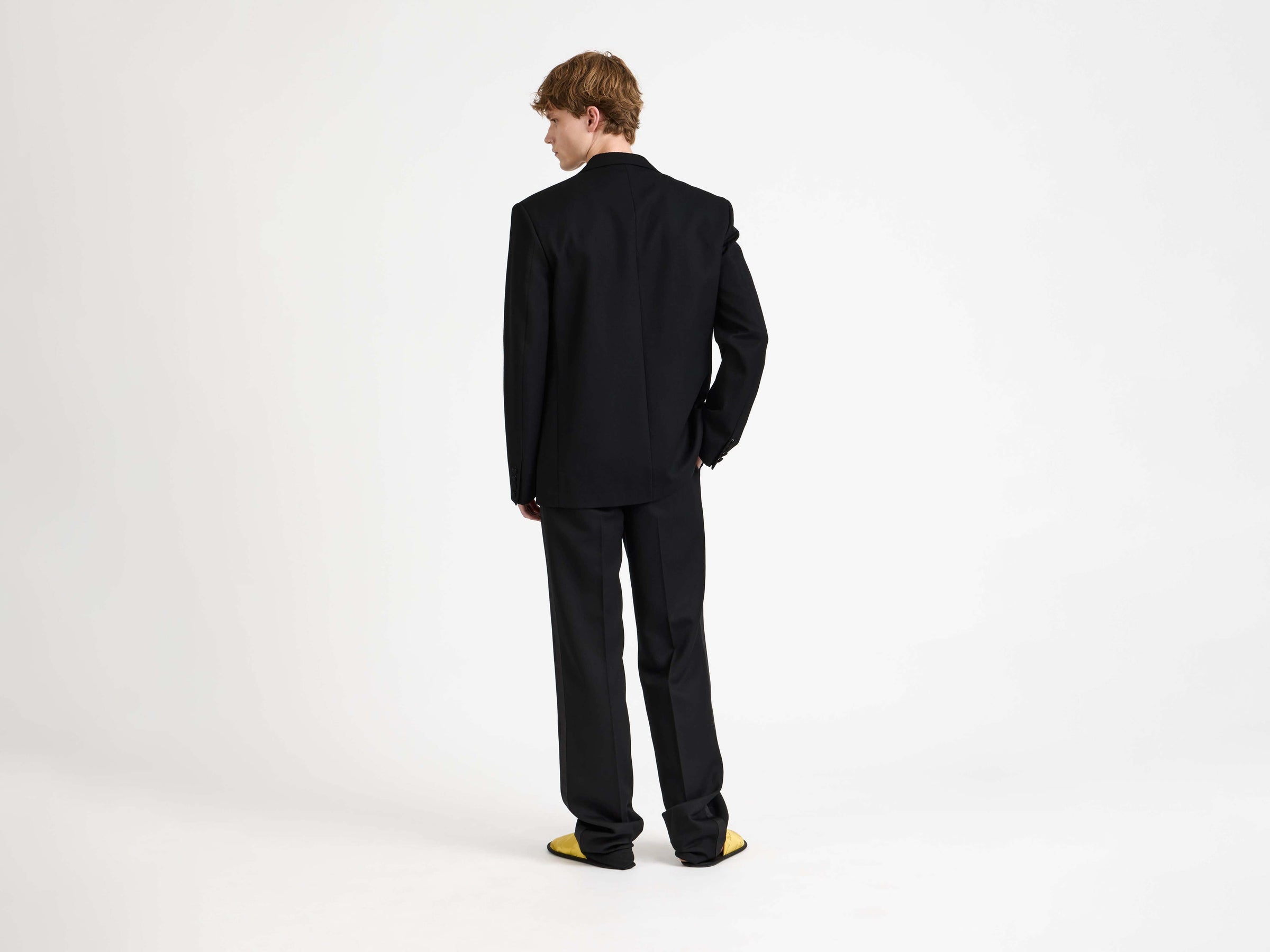tuxedo jacket black 2 Model Back 4