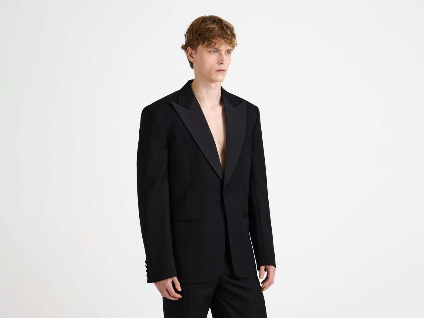 tuxedo jacket black 2 Model Detail 1