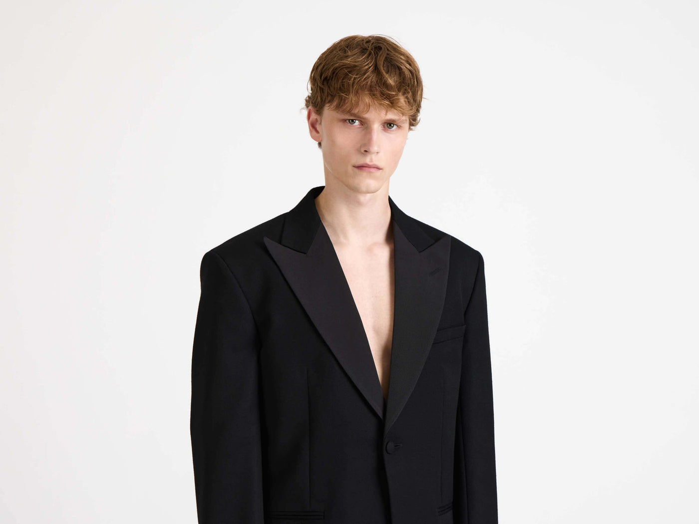 tuxedo jacket black 2 Model Detail 7