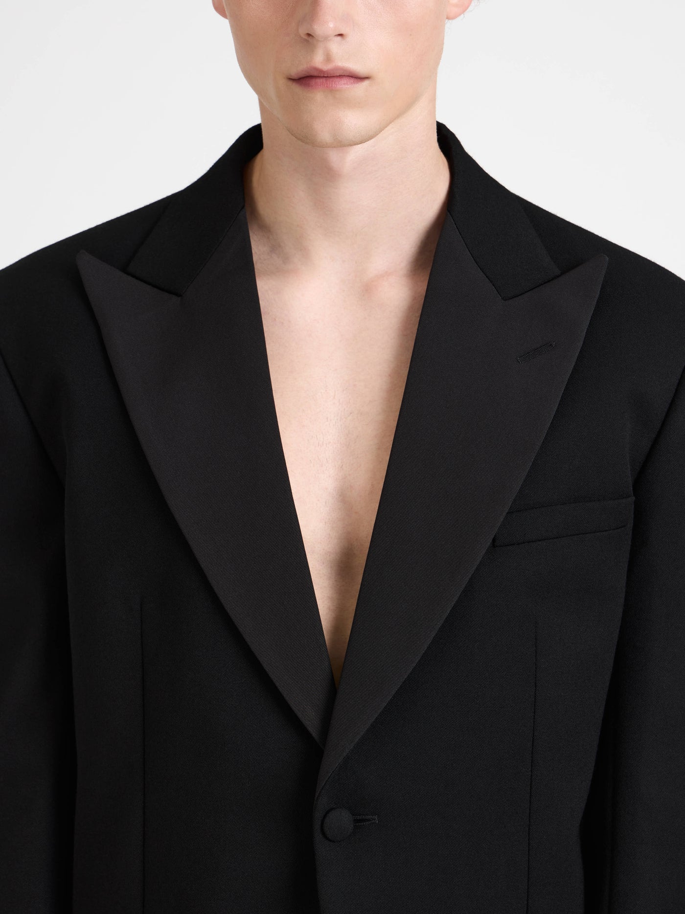 tuxedo jacket black 2 Model Detail 9