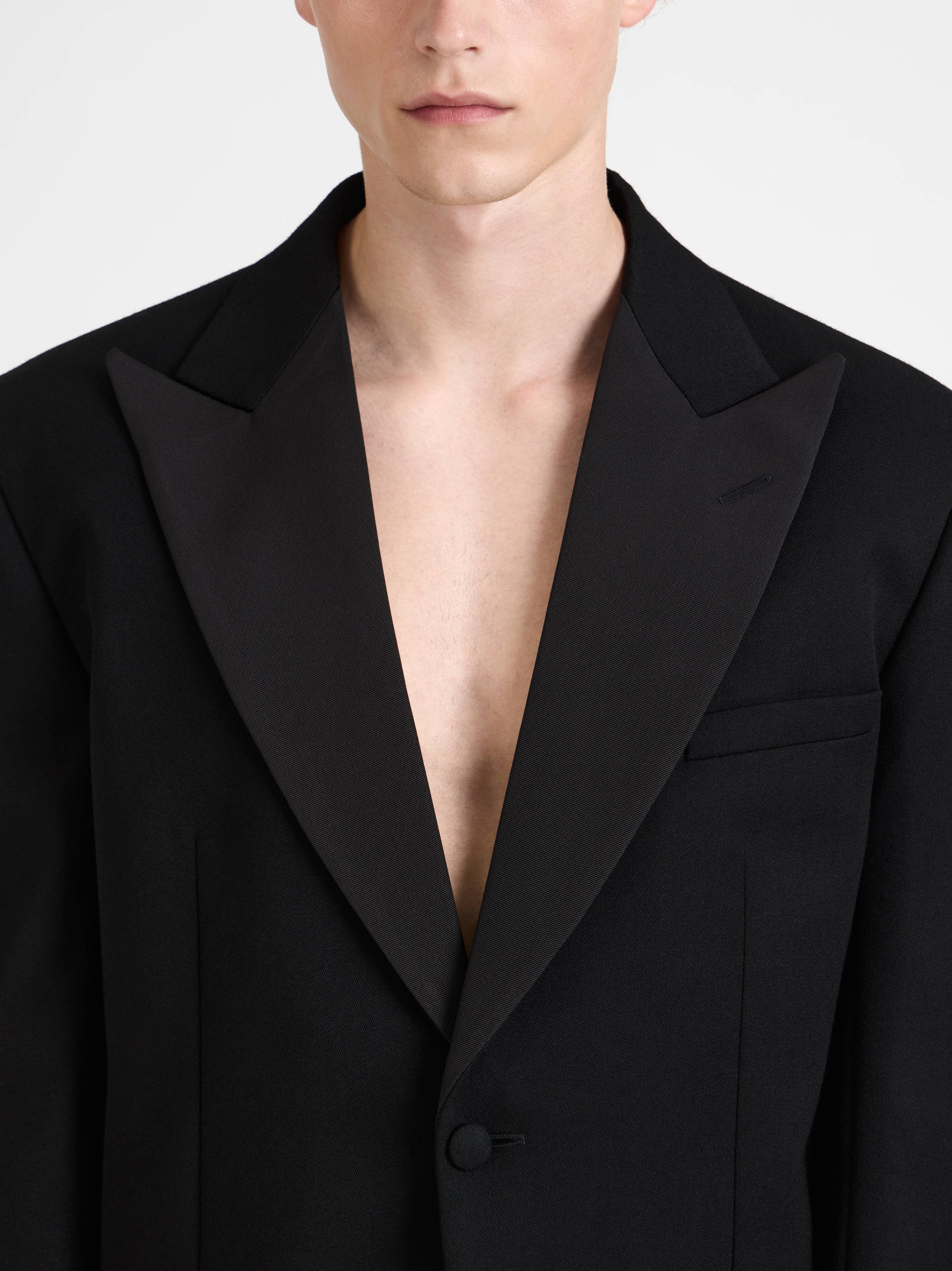 tuxedo jacket black 2 Model Detail 9