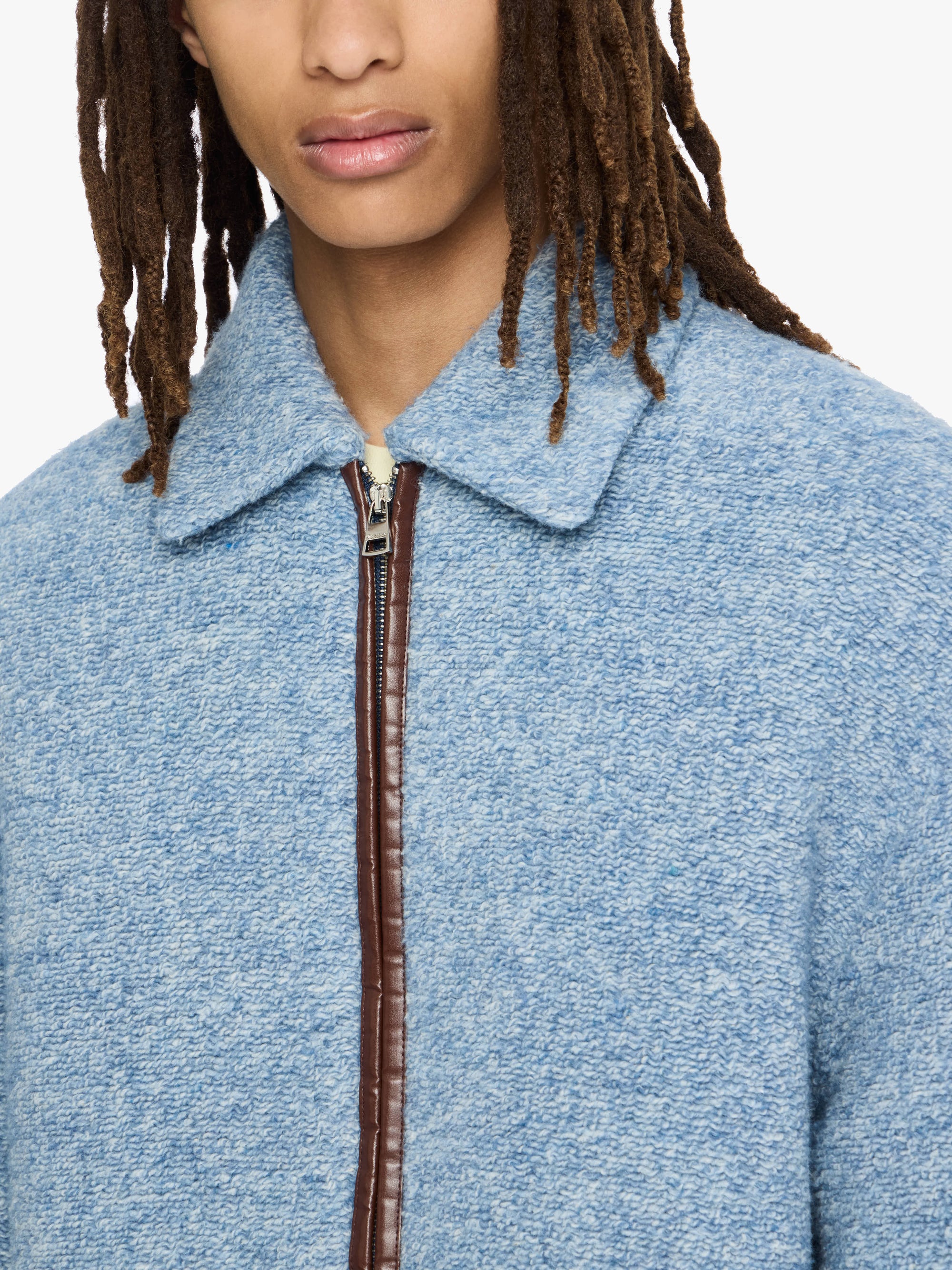 CONTRAST TRIM CASUAL JACKET