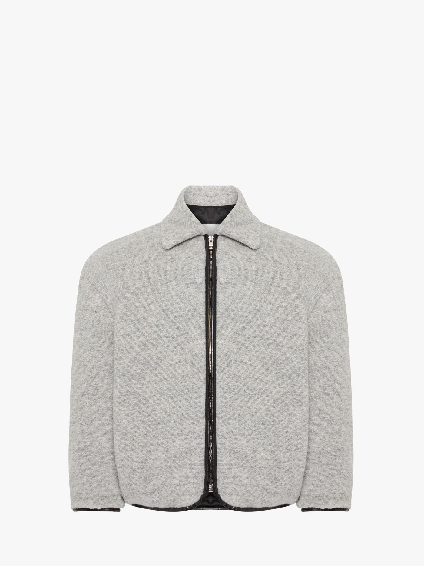 CL_CONTRAST TRIM CASUAL JACKET - BLUE MELANGE_JK0394PG1820