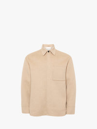CL_OVERSIZED SHIRT JACKET - CLAY MELANGE_JK0396PG1559