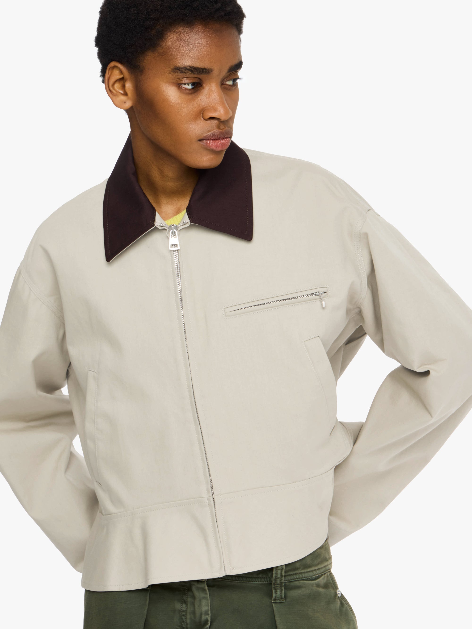CURVED HEM WORKWEAR JACKET
