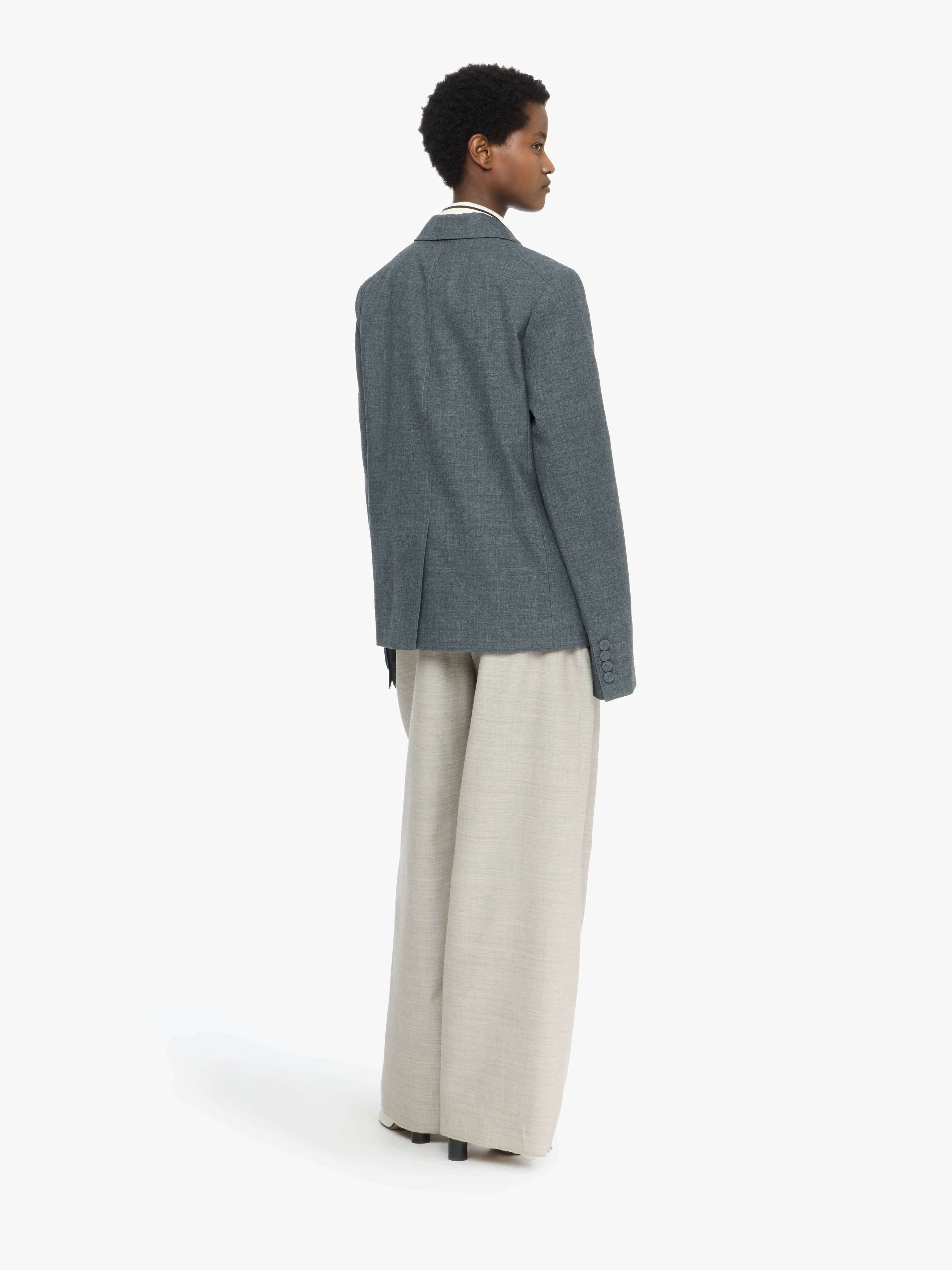 アウターその他 JW ANDERSON Woman Blazer Grey JK0343PG1640 929 DOUBLE BREASTED TAILORED JACKET – JW Anderson