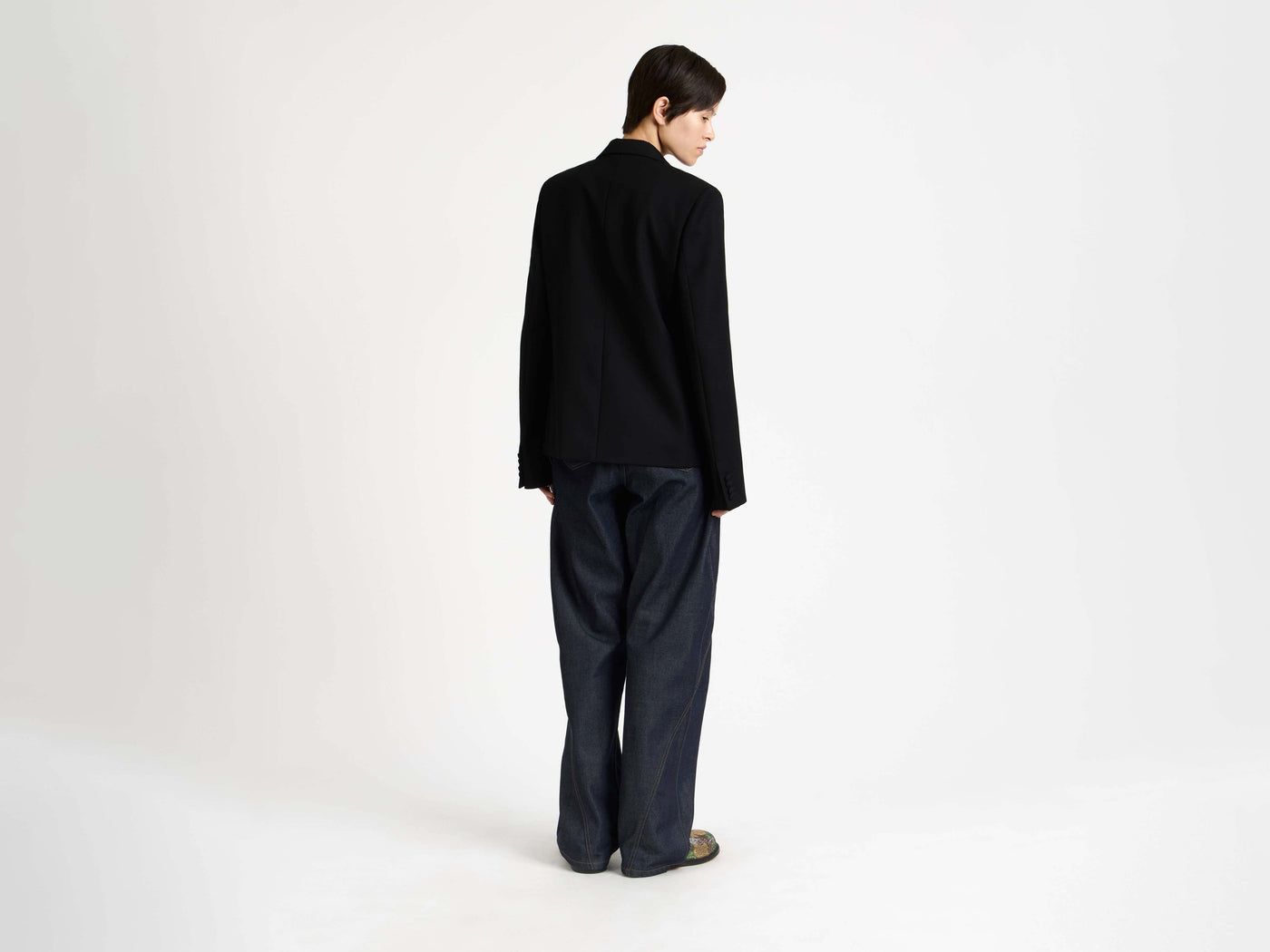 tuxedo jacket black Model Front 6