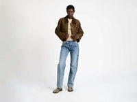 barn jacket dark olive Model Front 1