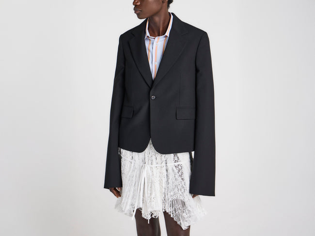 WOMENS BELL SLEEVE JACKET IN BLACK