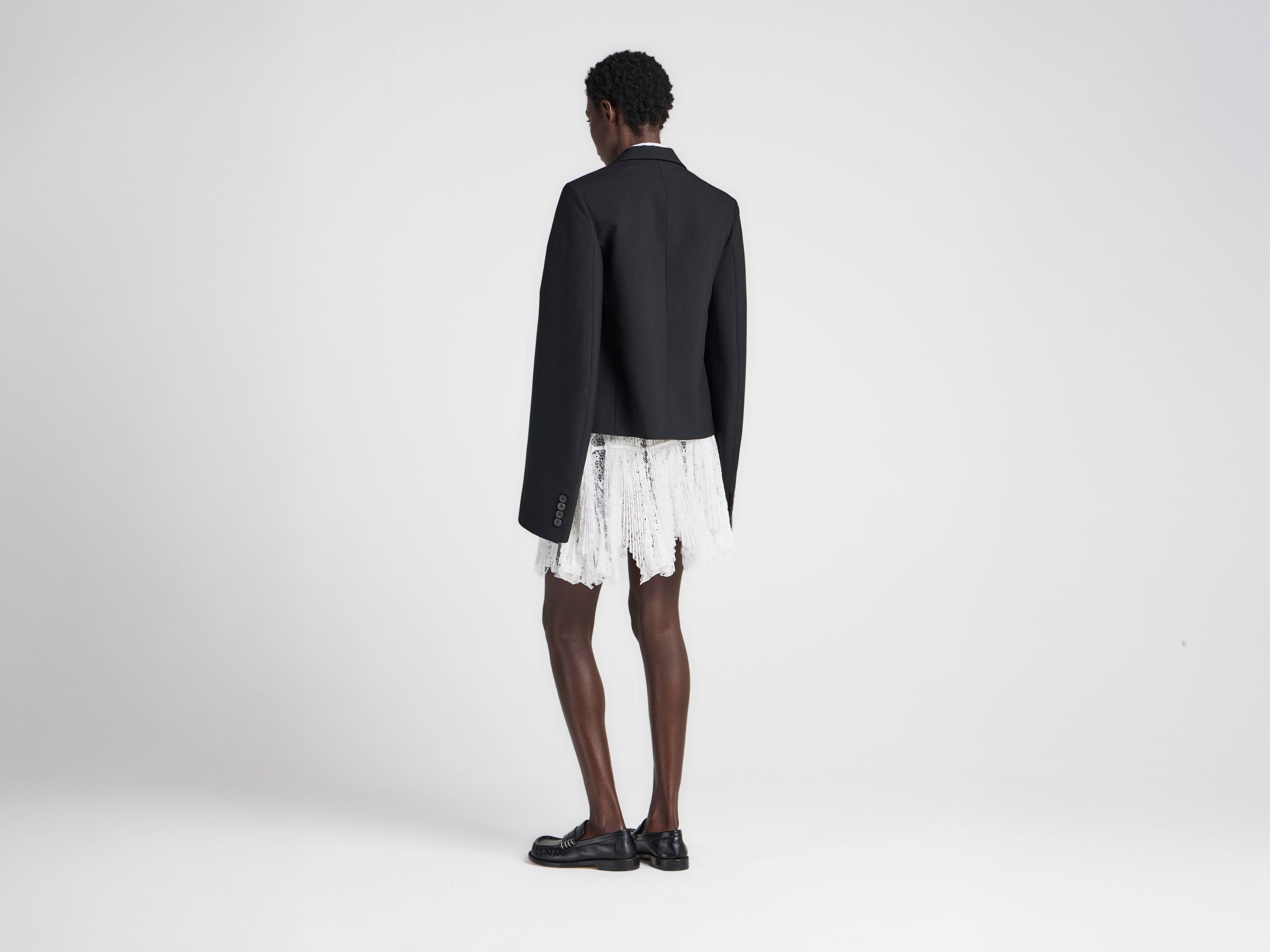 WOMENS BELL SLEEVE JACKET IN BLACK