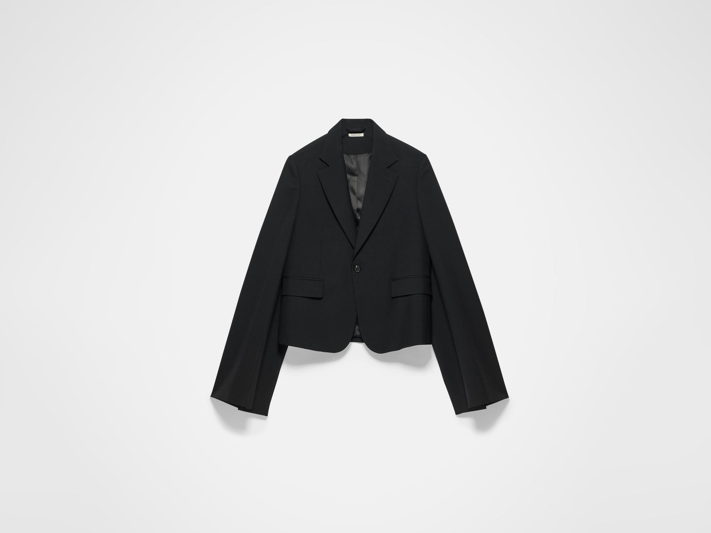 wide sleeve blazer black Product Front 4