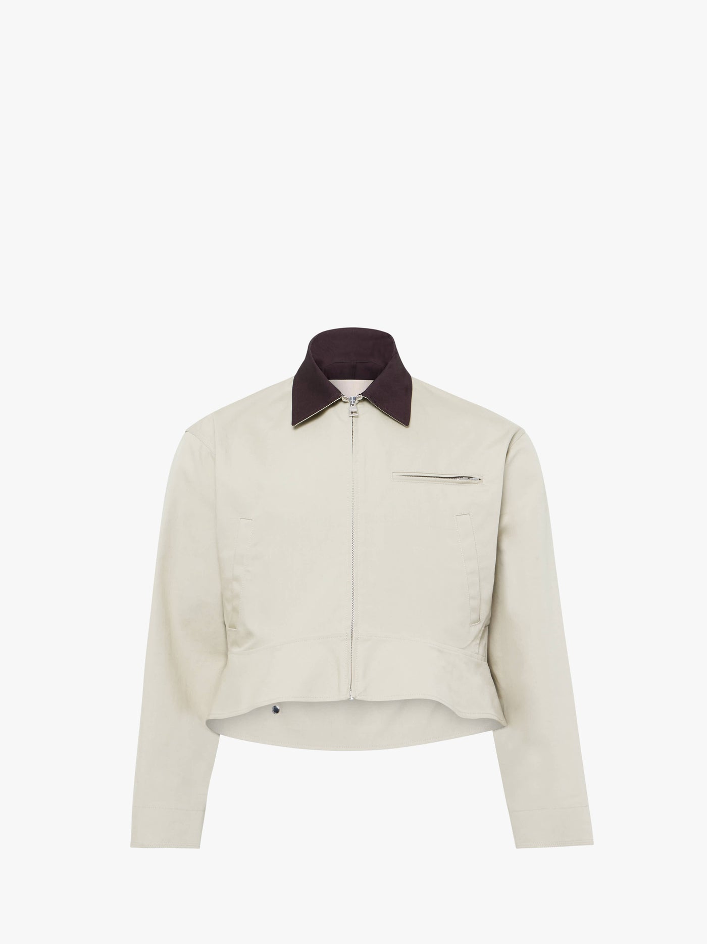 CL_CURVED HEM WORKWEAR JACKET - NOUGAT/CHOCOLATE_JK0413PG1802