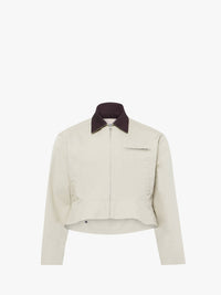 CL_CURVED HEM WORKWEAR JACKET - NOUGAT/CHOCOLATE_JK0413PG1802