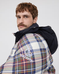 MENS JW ANDERSON X MONCLER PLAID PUFFER JACKET IN MULTI