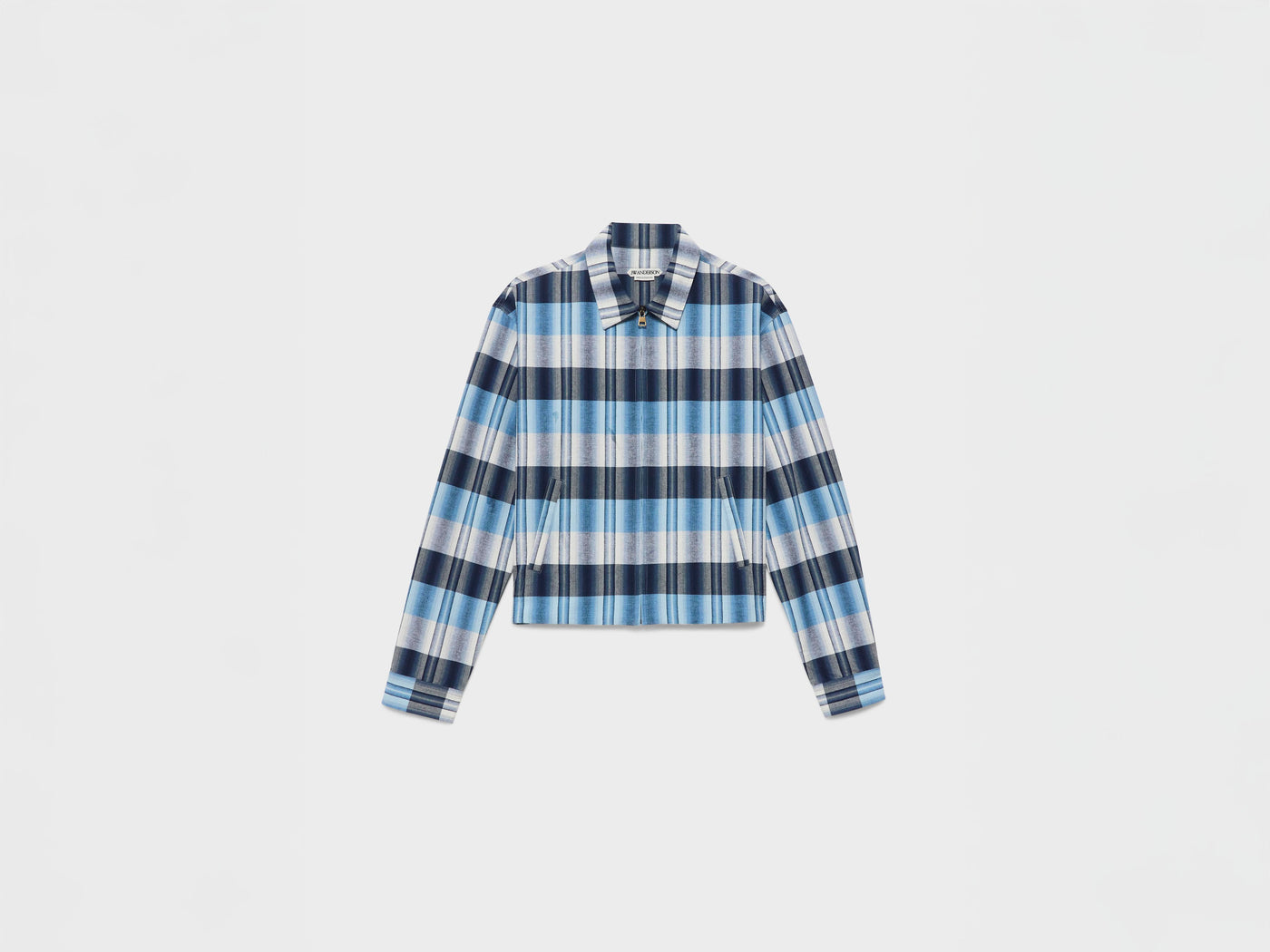 MENS FRONT ZIP BLOUSON IN NAVY & BLUE