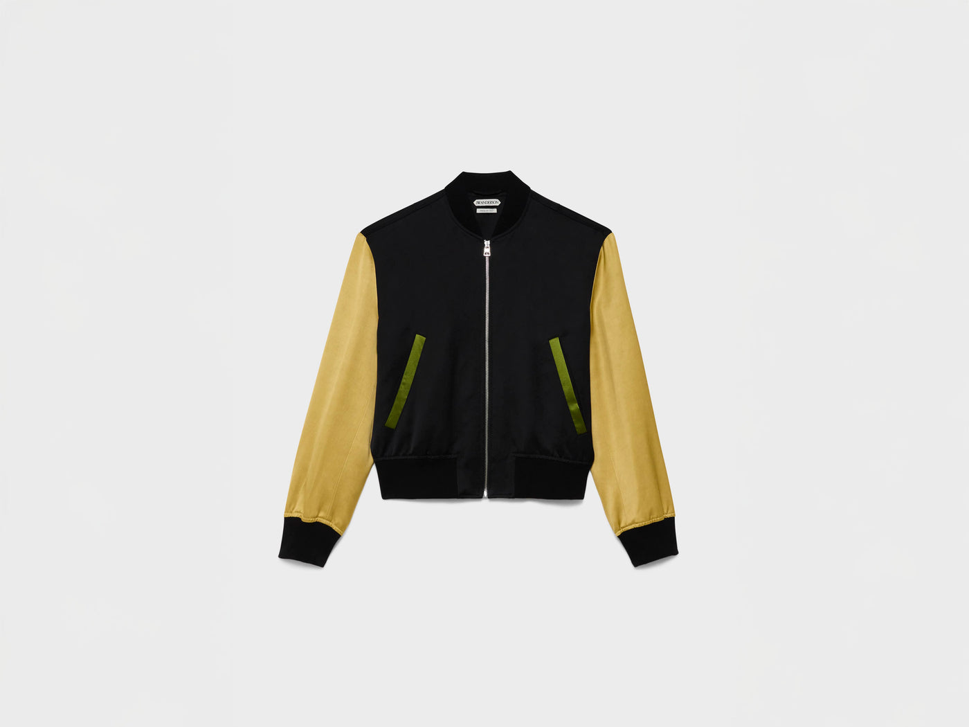 MENS SATIN BLOUSON IN BLACK & MULTI