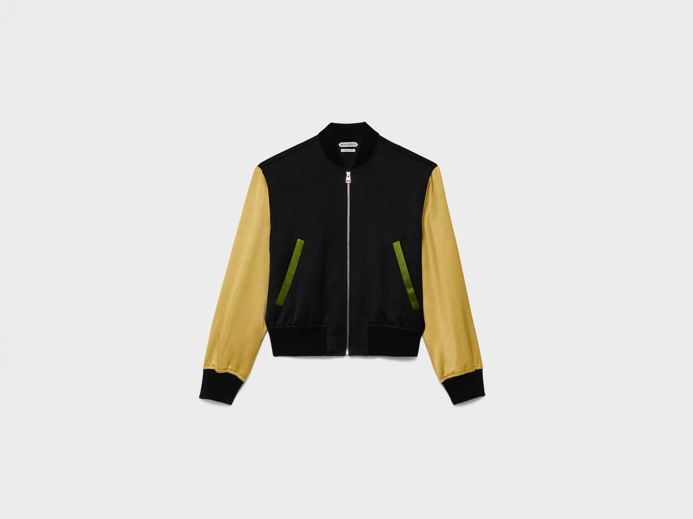 MENS SATIN BLOUSON IN BLACK & MULTI