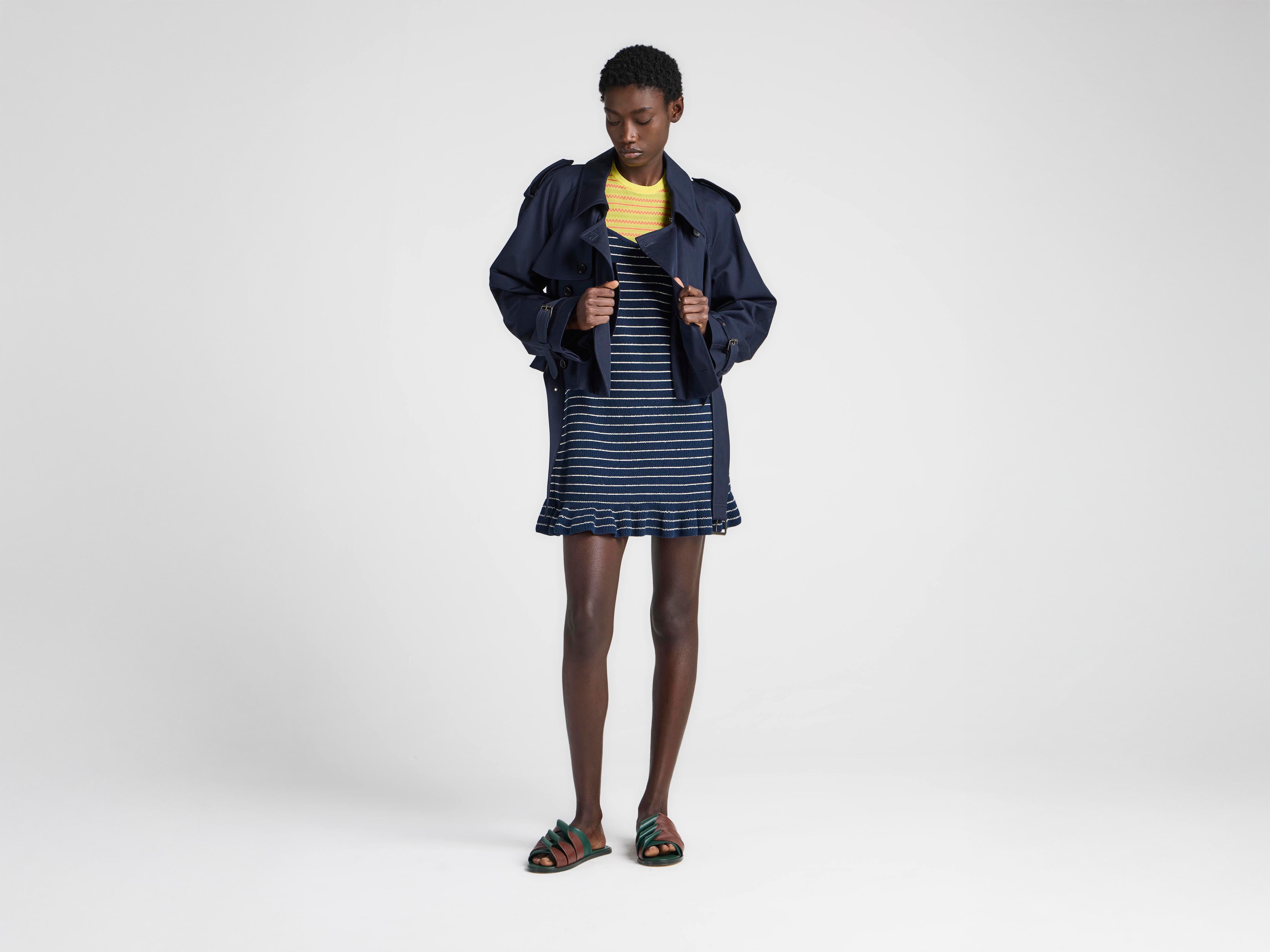 WOMENS CROPPED TRENCH IN NAVY in NAVY JK0438PG196988804 | JW