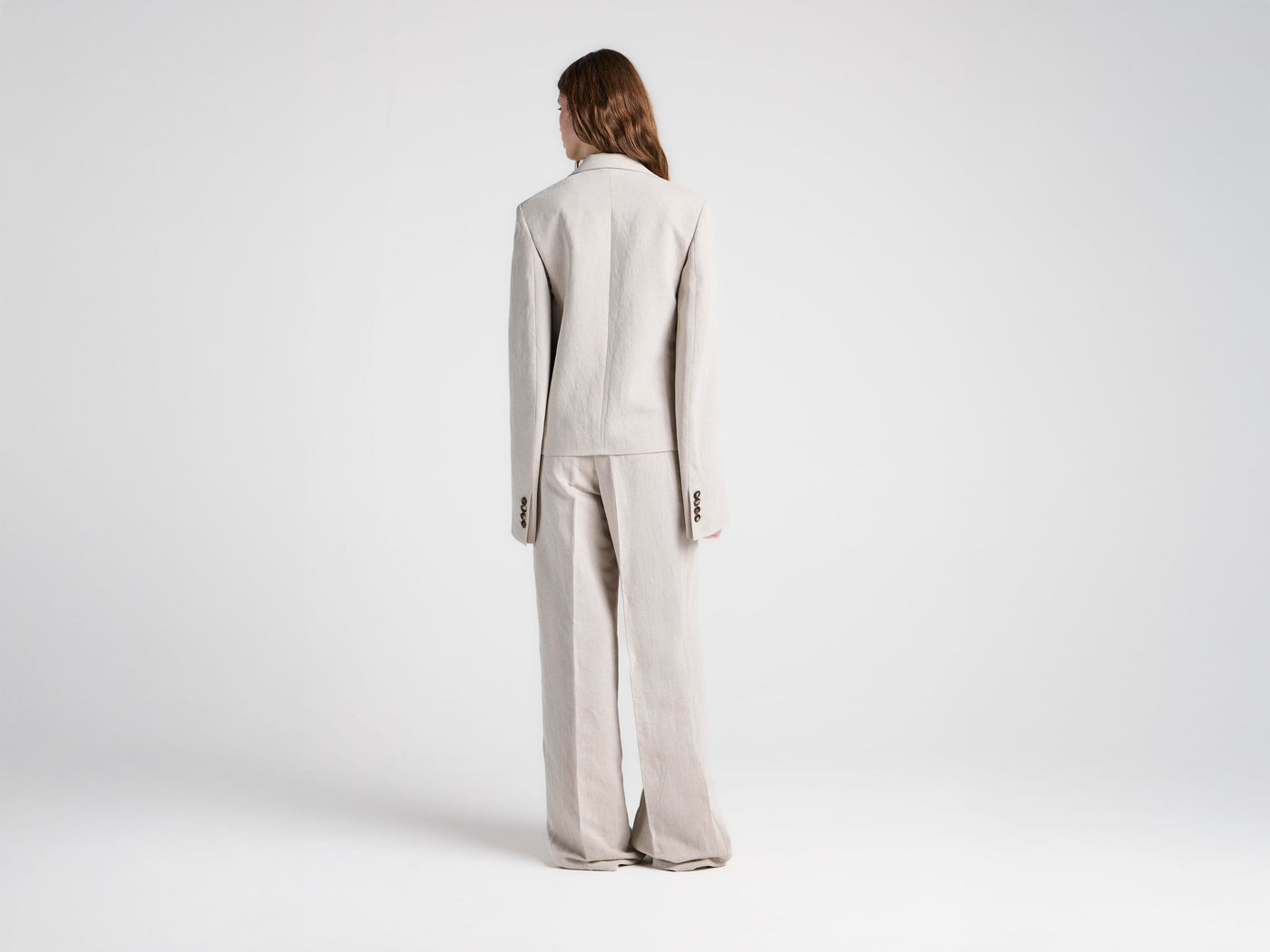 WOMENS WEIGHTED SLEEVE JACKET IN NATURAL