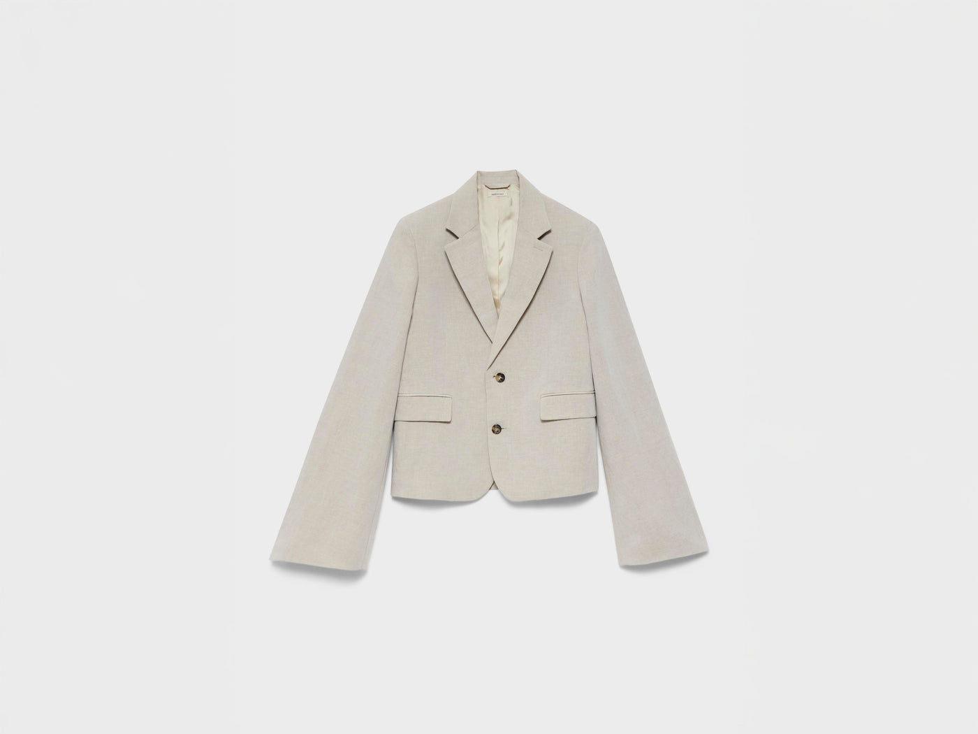 WOMENS WEIGHTED SLEEVE JACKET IN NATURAL