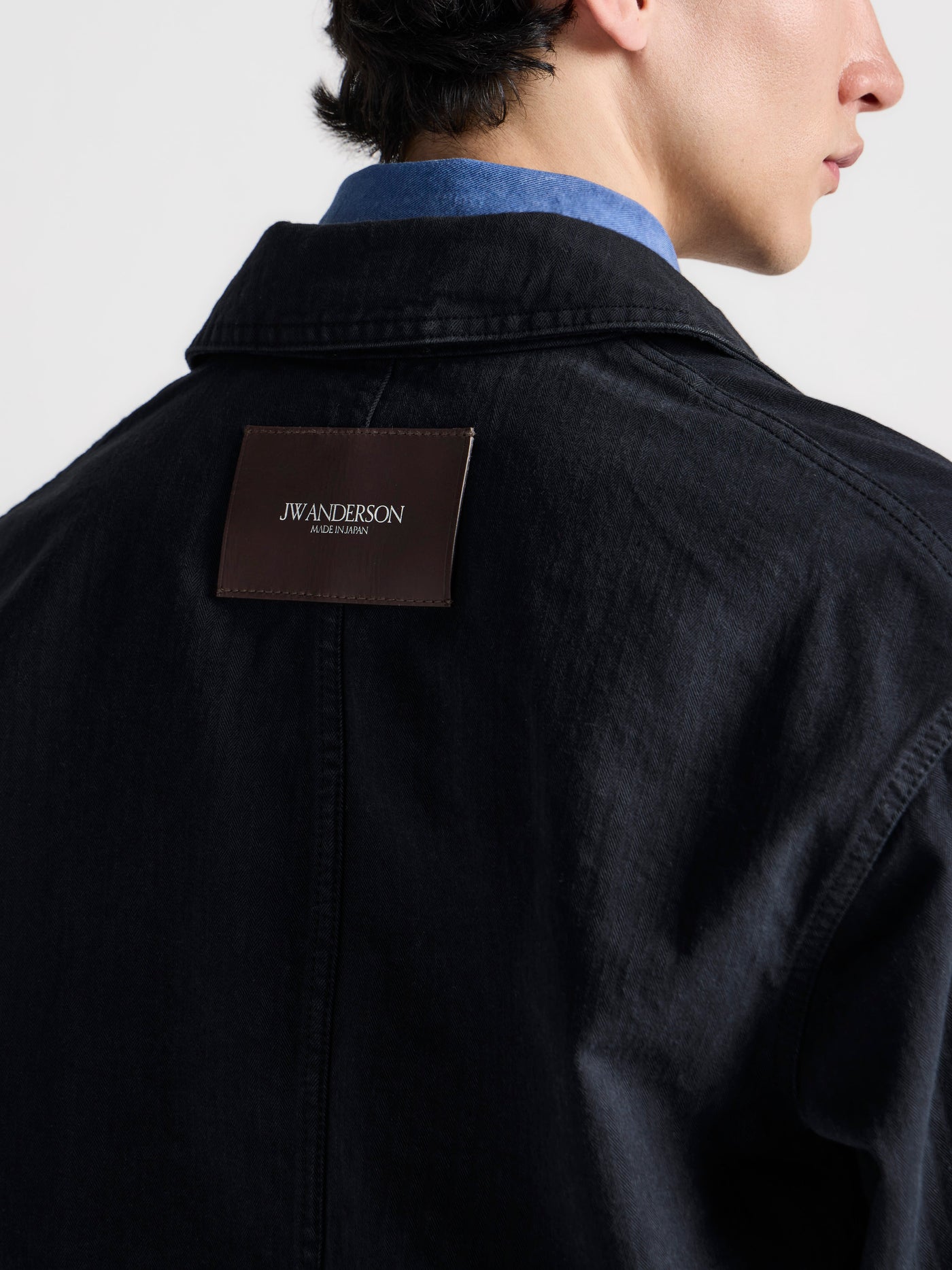 MENS WORKWEAR PATCH POCKET JACKET IN BLACK