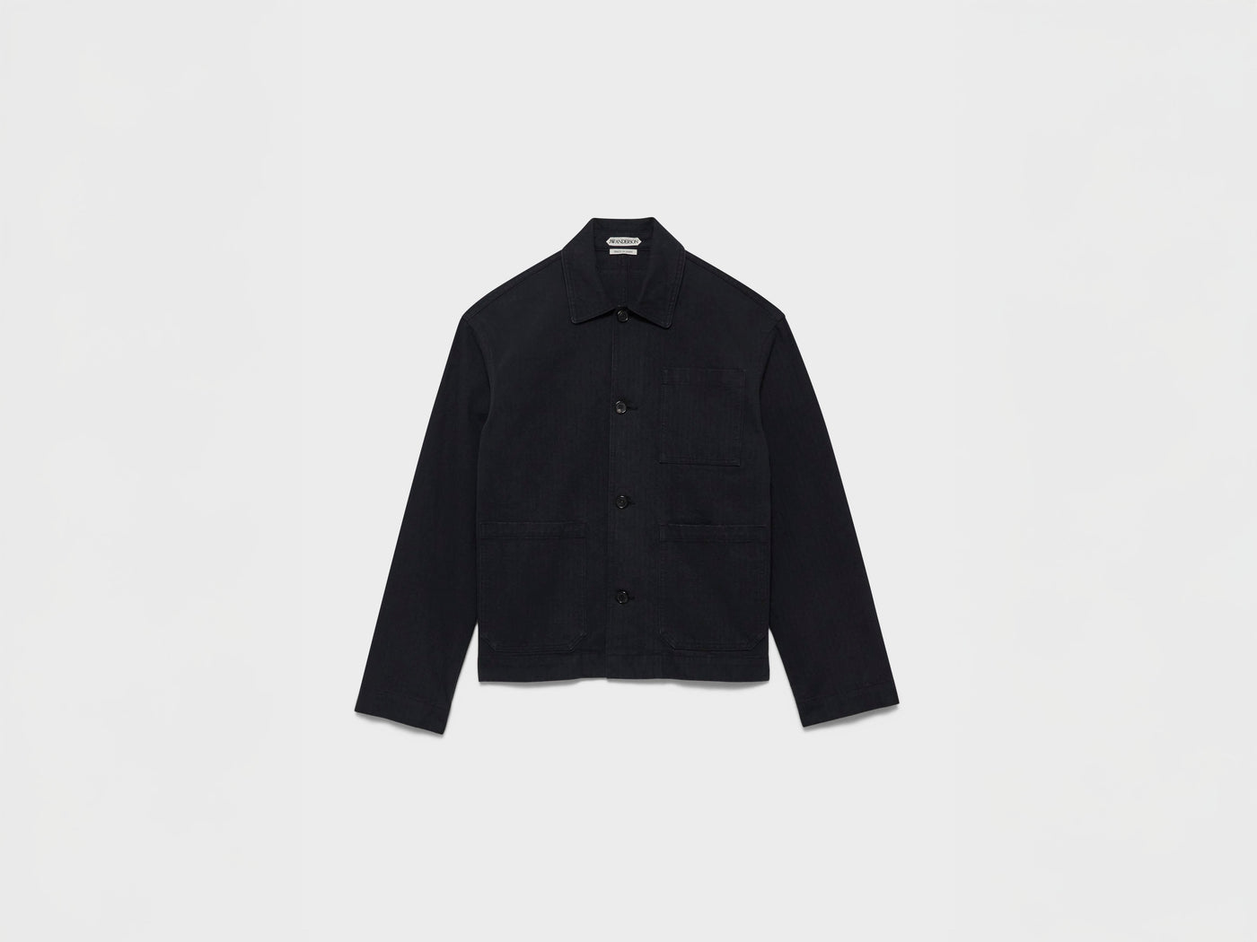 MENS WORKWEAR PATCH POCKET JACKET IN BLACK