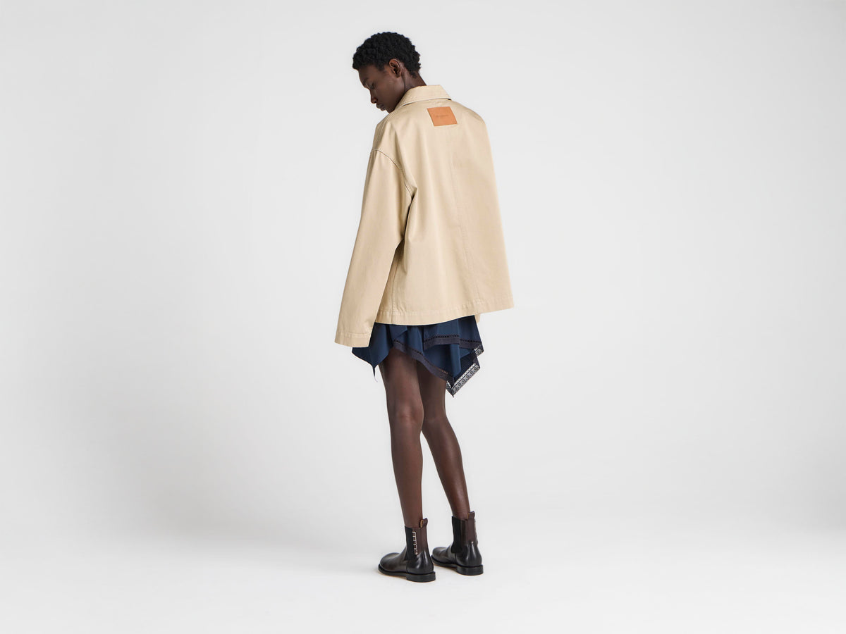 WOMENS PATCH POCKET JACKET IN BEIGE in BEIGE JK0459PG1933132XXS 