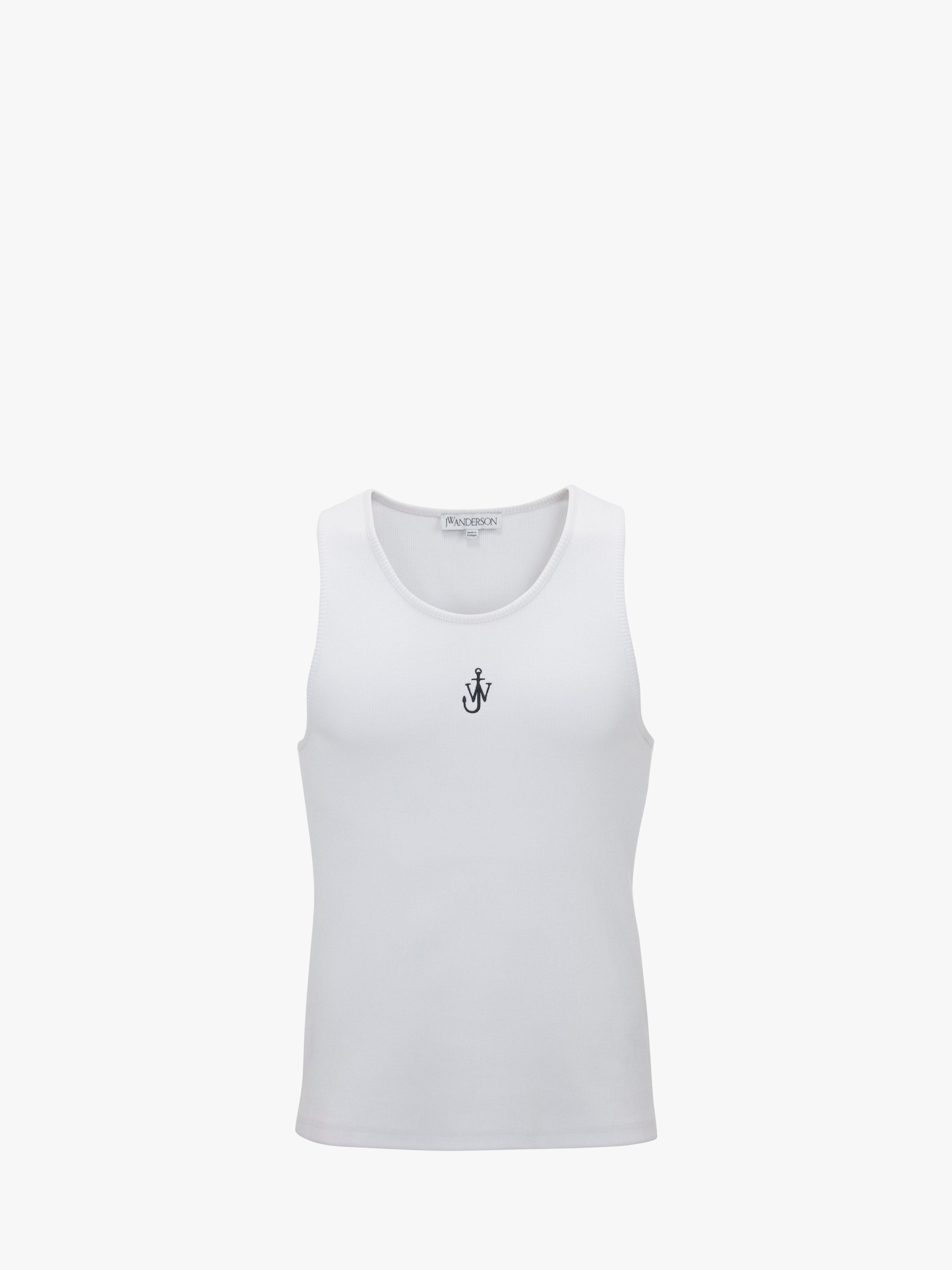 CL_ANCHOR EMBROIDERY TANK TOP - WHITE_JO0202PG1512