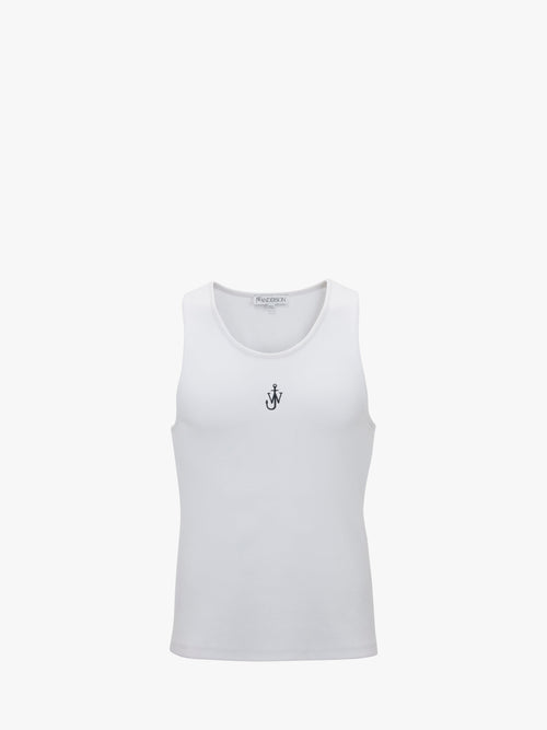 TANK TOP WITH ANCHOR LOGO EMBROIDERY