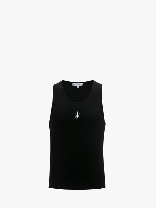 TANK TOP WITH ANCHOR LOGO EMBROIDERY