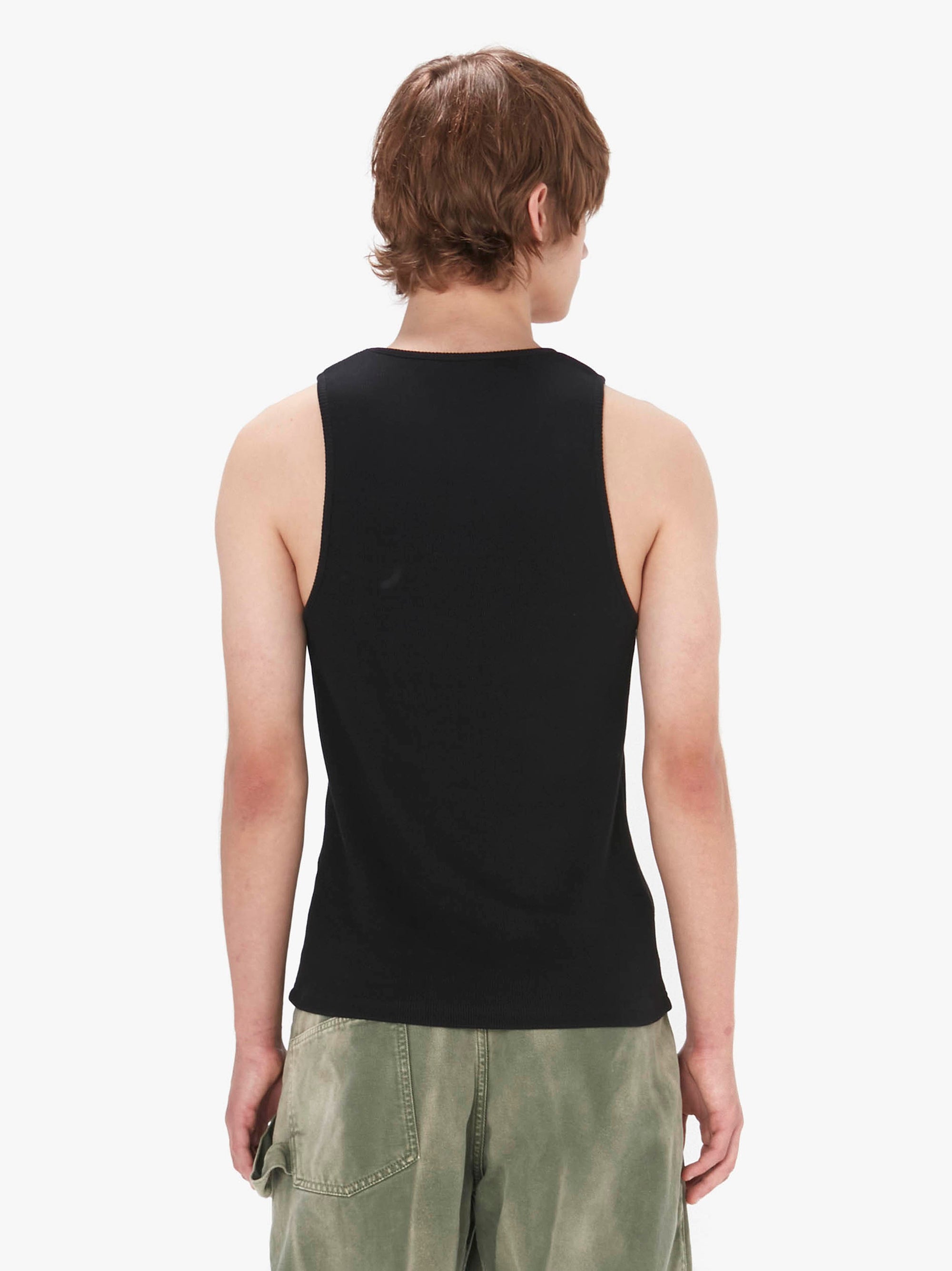 TANK TOP WITH ANCHOR LOGO EMBROIDERY