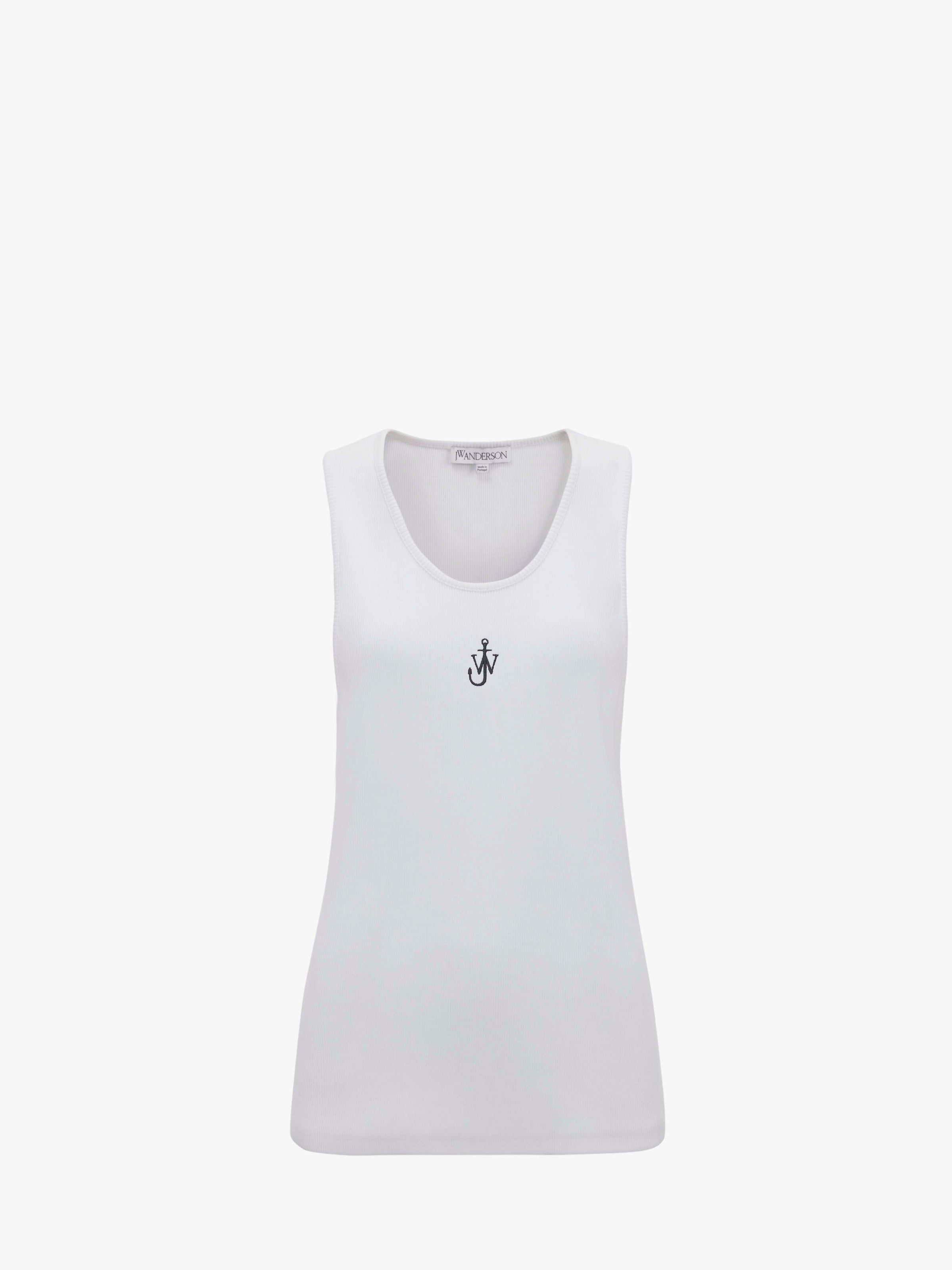 CL_ANCHOR EMBROIDERY TANK TOP - BLACK_JO0205PG1512