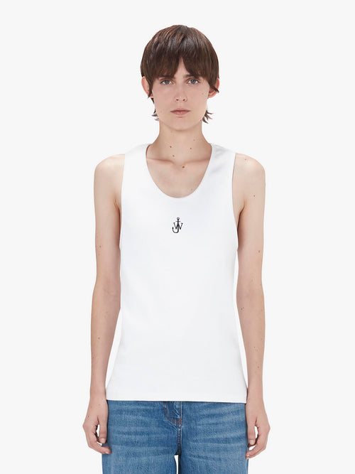 TANK TOP WITH ANCHOR LOGO EMBROIDERY