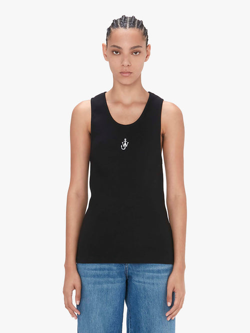 TANK TOP WITH ANCHOR LOGO EMBROIDERY