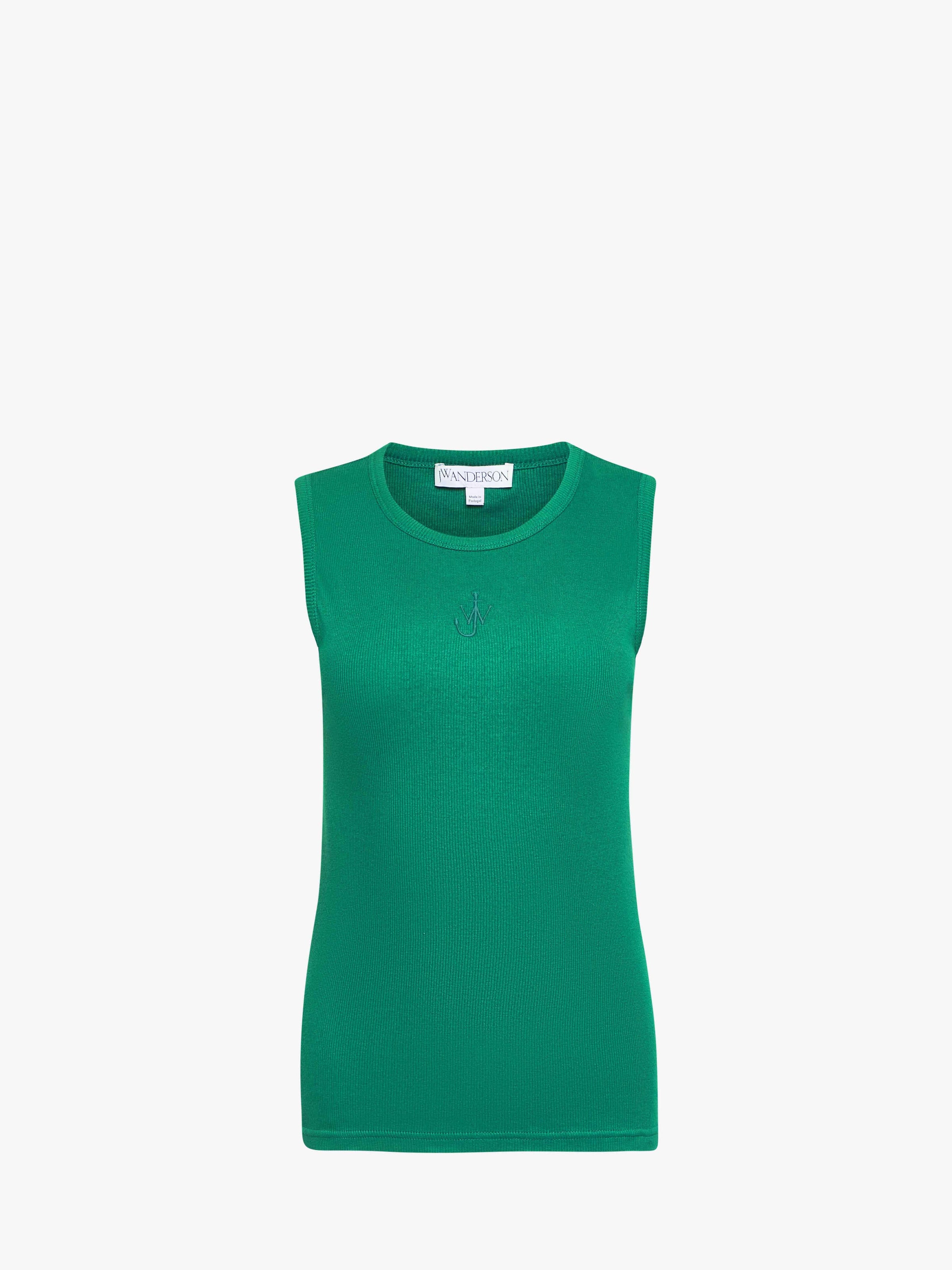 CL_ANCHOR EMBROIDERY VEST - EMERALD_JO0248PG1717