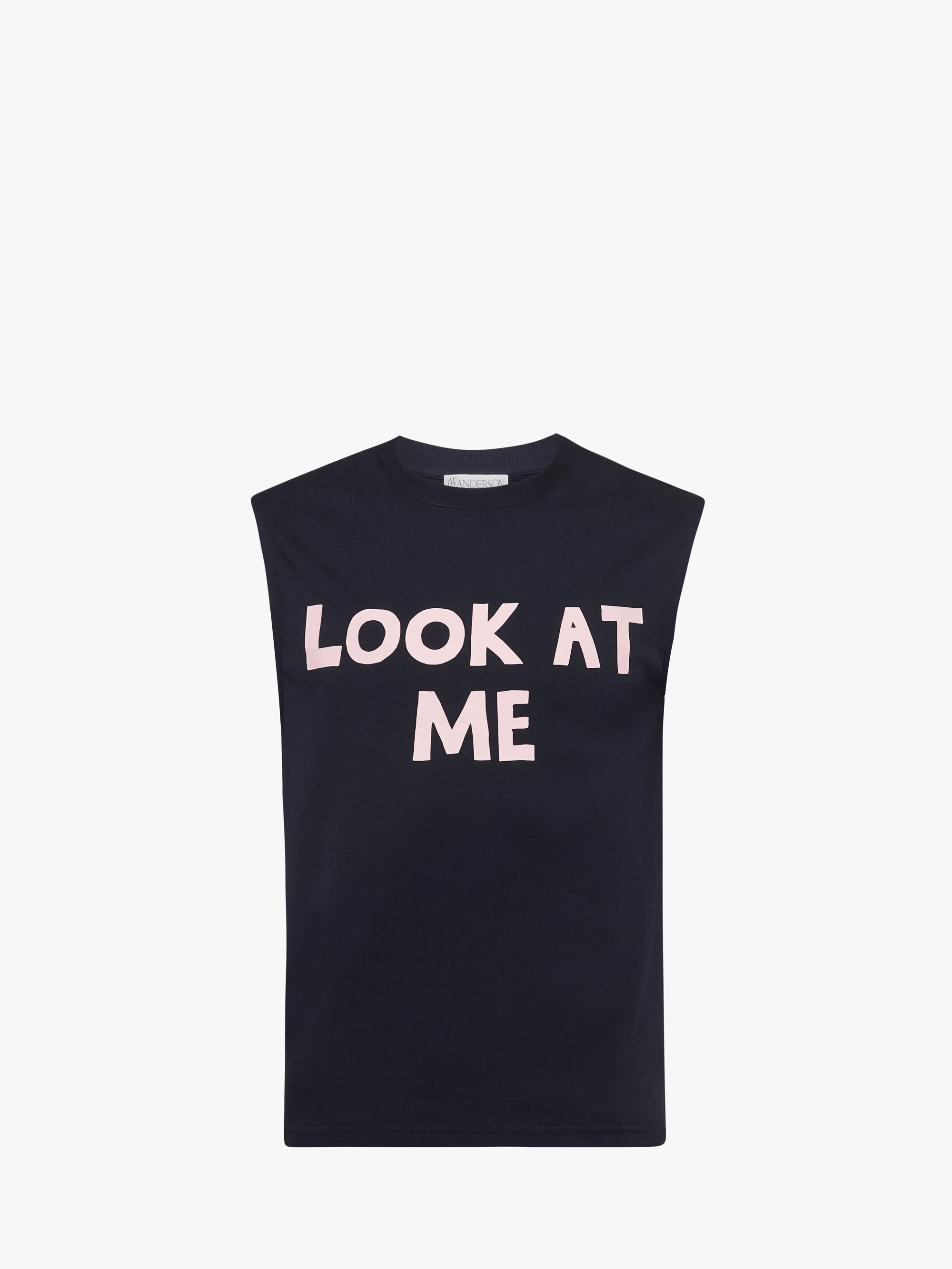 "LOOK AT ME" PRINTED TANK TOP