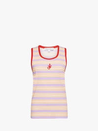 CL_STRIPED CONTRAST TRIM VEST - PINK/MULTI - DO NOT USE_JO0263PG1725