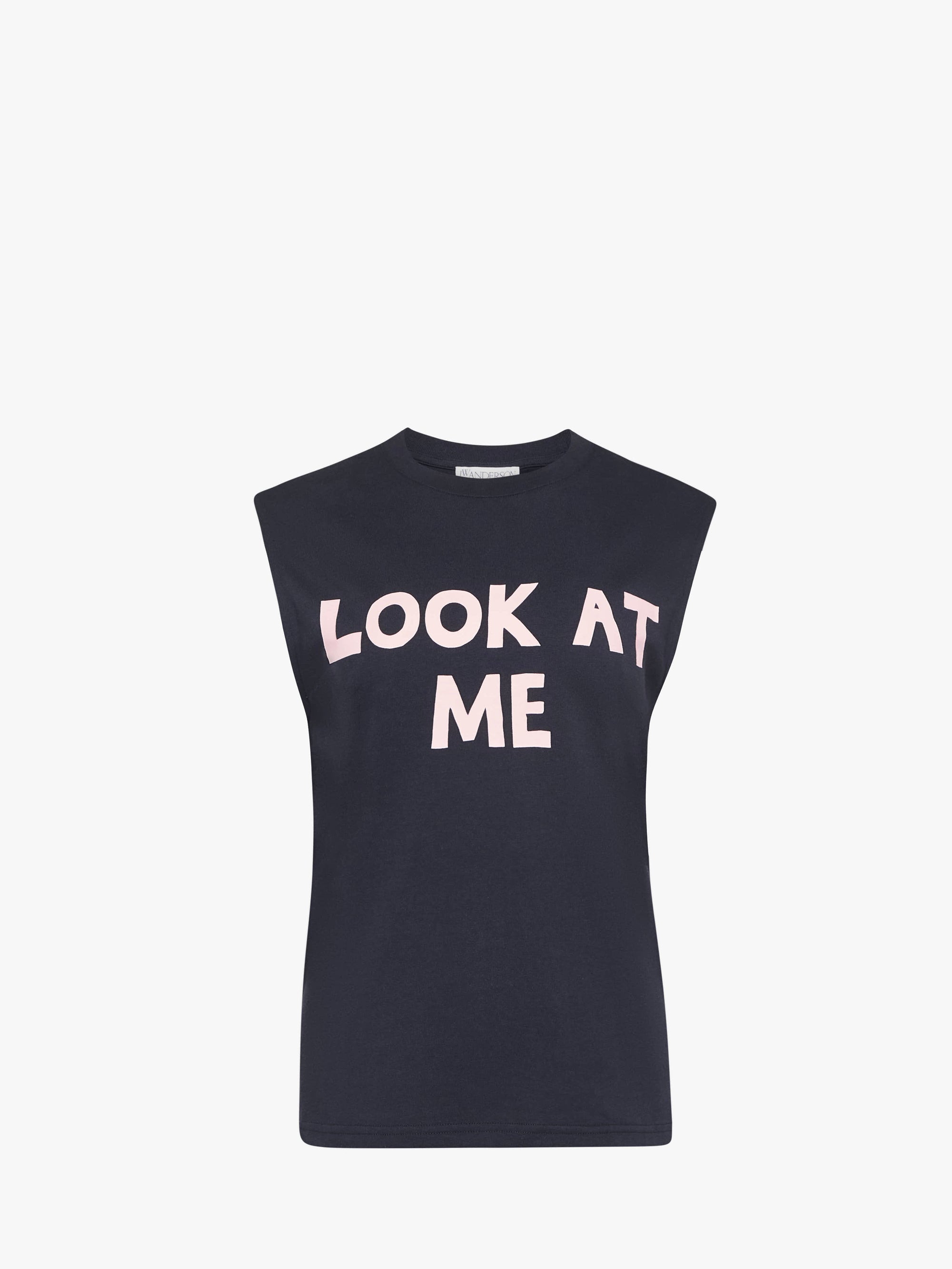 "LOOK AT ME" PRINTED TANK TOP