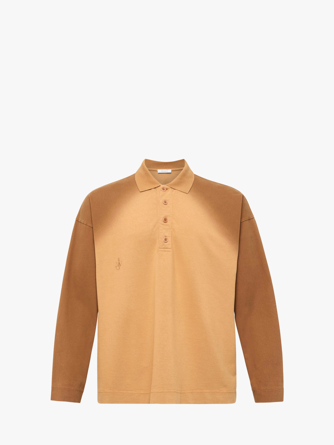 CL_LONG SLEEVE RUGBY POLO - TOBACCO_JO0268PG1755