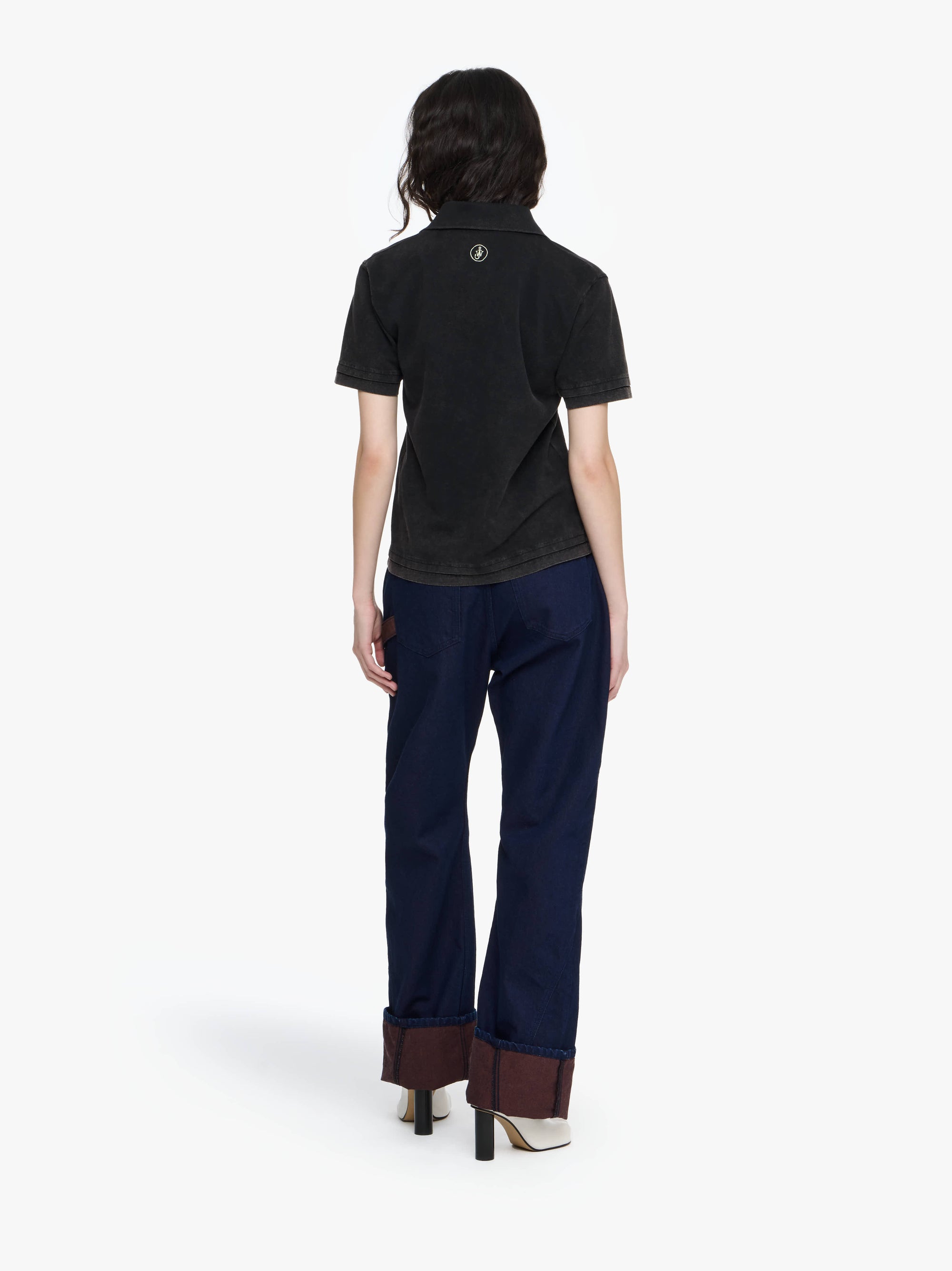 LAYERED SHORT SLEEVE POLO TOP