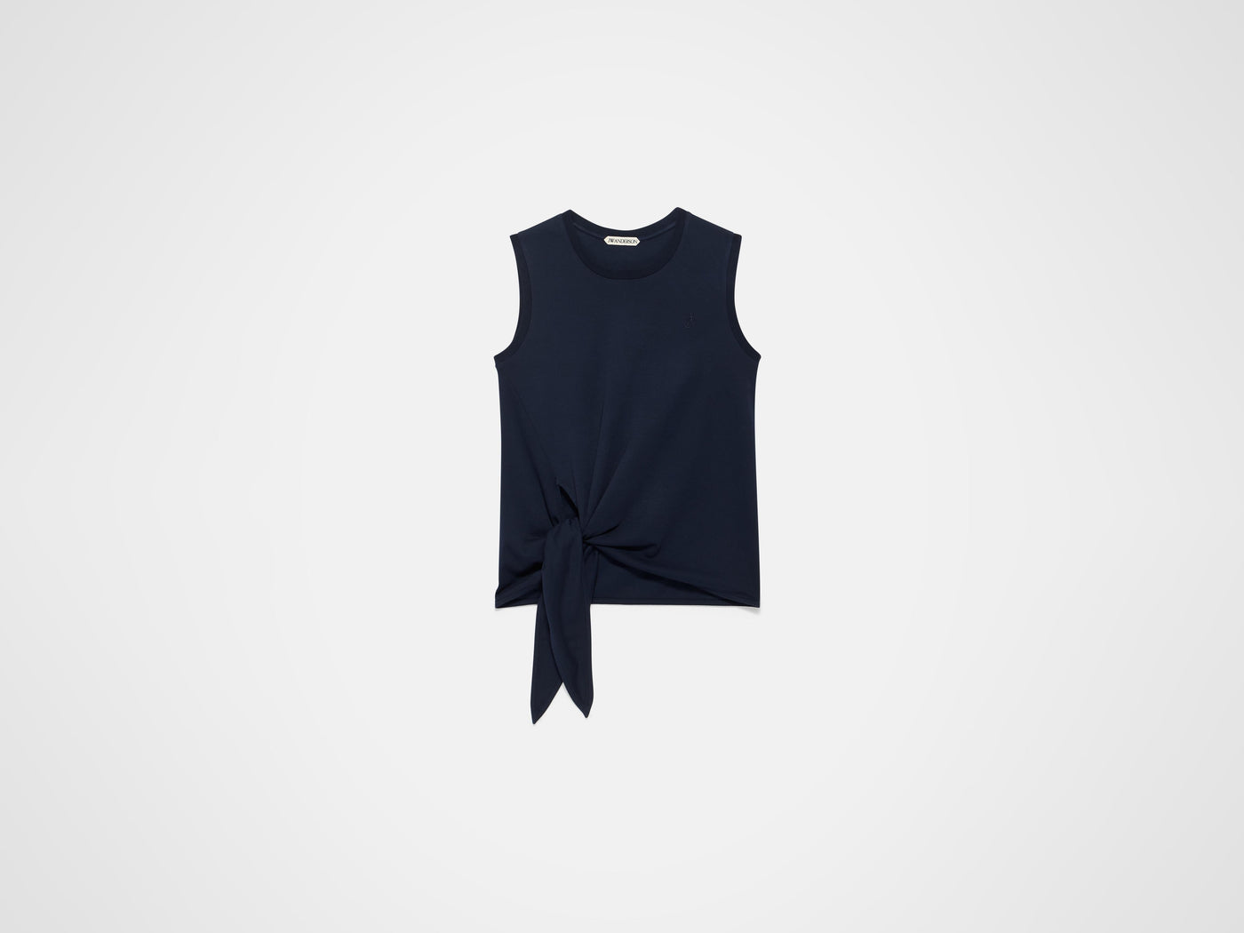 hem knot tank top navy Product Front 6