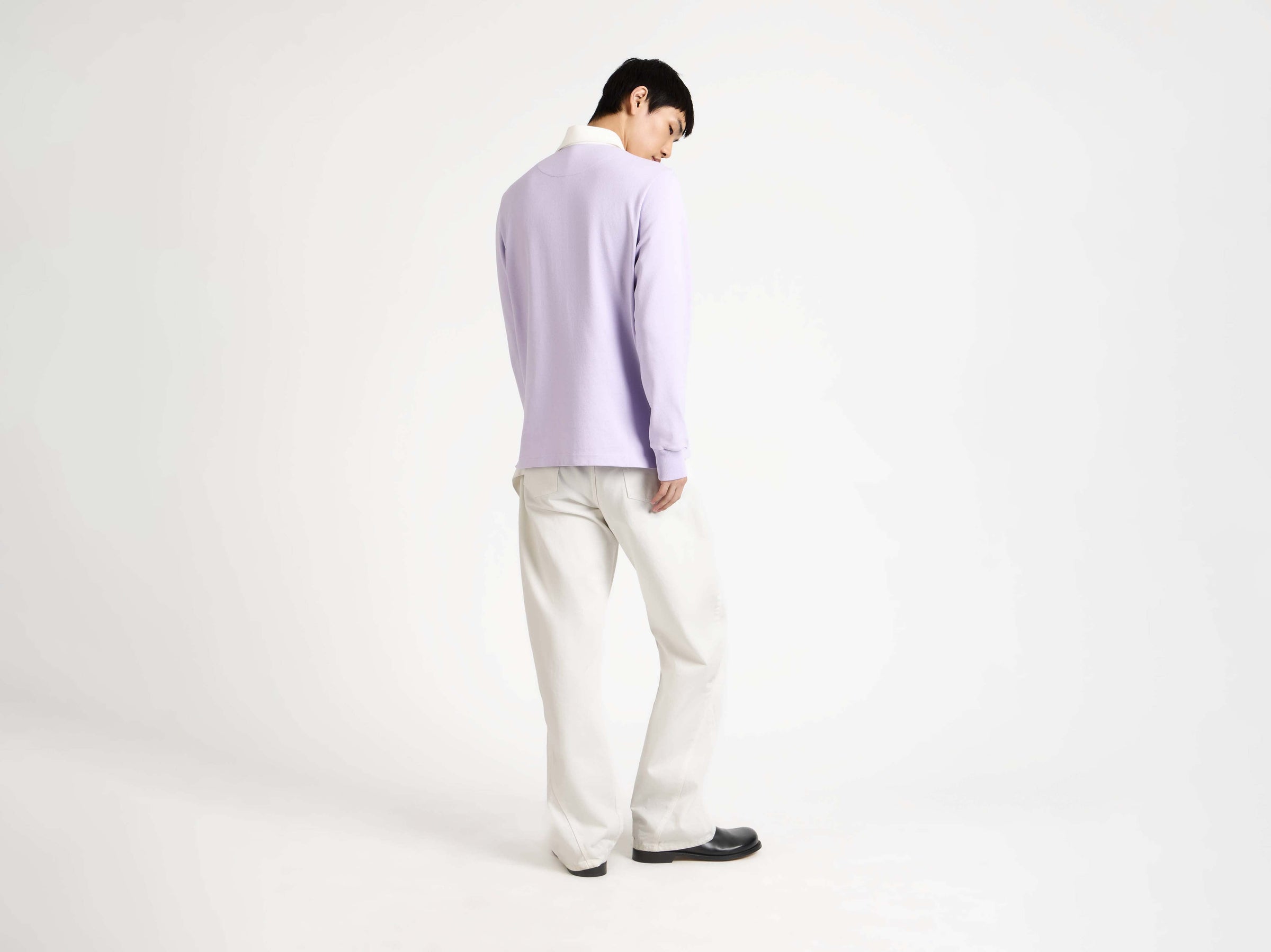 'SUPER SUPER' RUGBY POLO TOP IN PURPLE