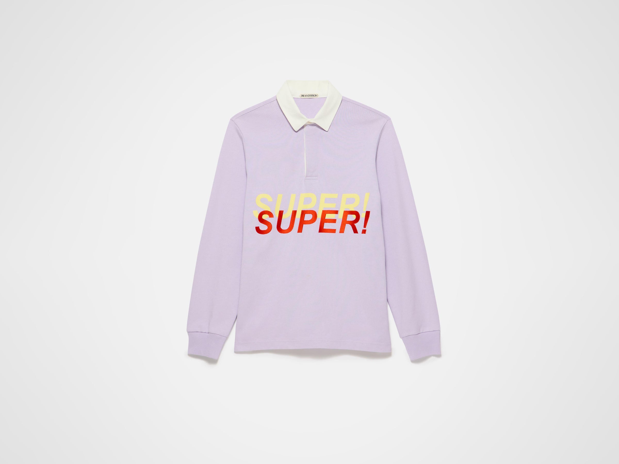 'SUPER SUPER' RUGBY POLO TOP IN PURPLE