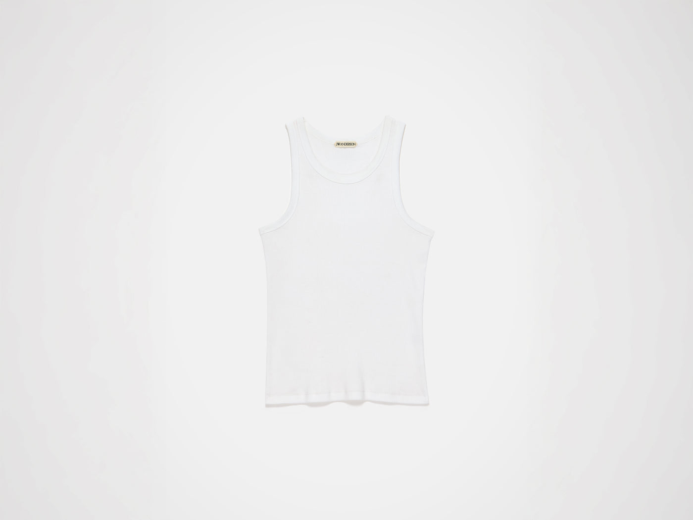 MENS RIB VEST IN WHITE